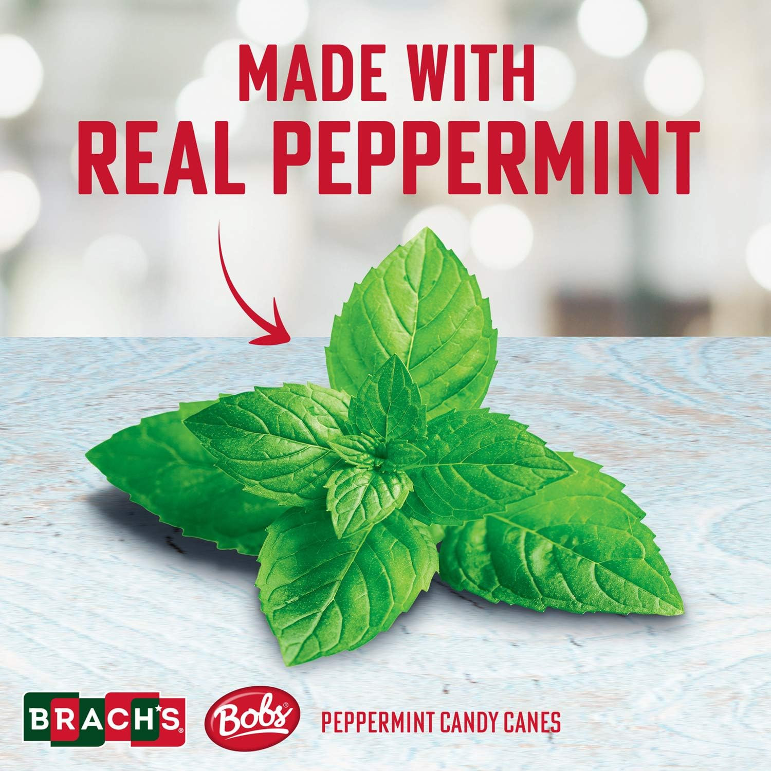 Brachscandy Canes Peppermint – Individually Wrapped Bulk Christmas Candy Canes –