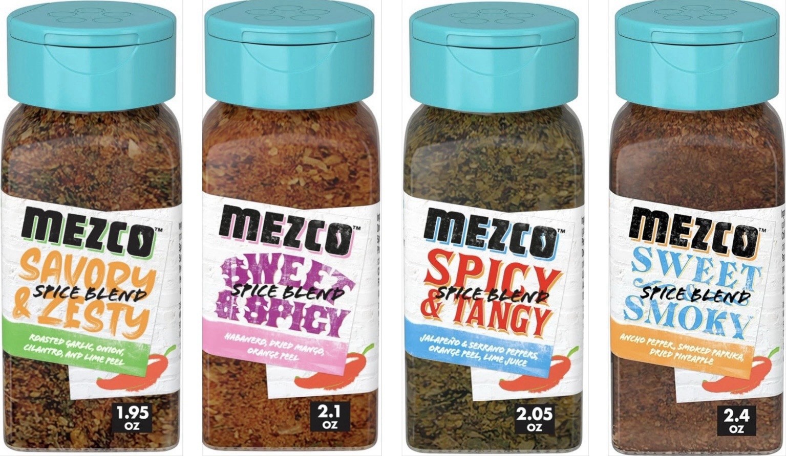 Mezco Spice Blends and Seasoning, Variety Pack of 4 Flavors