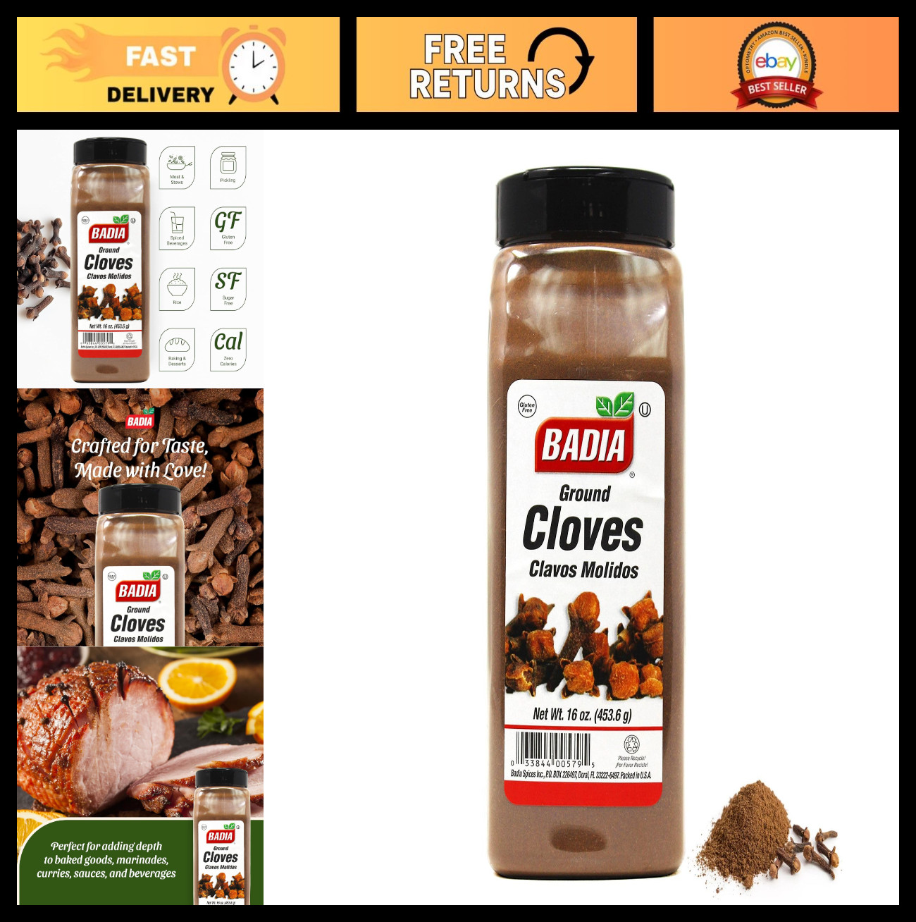 Premium Ground Cloves 16 oz – Aromatic Spice for Baking, Cooking & Beverages