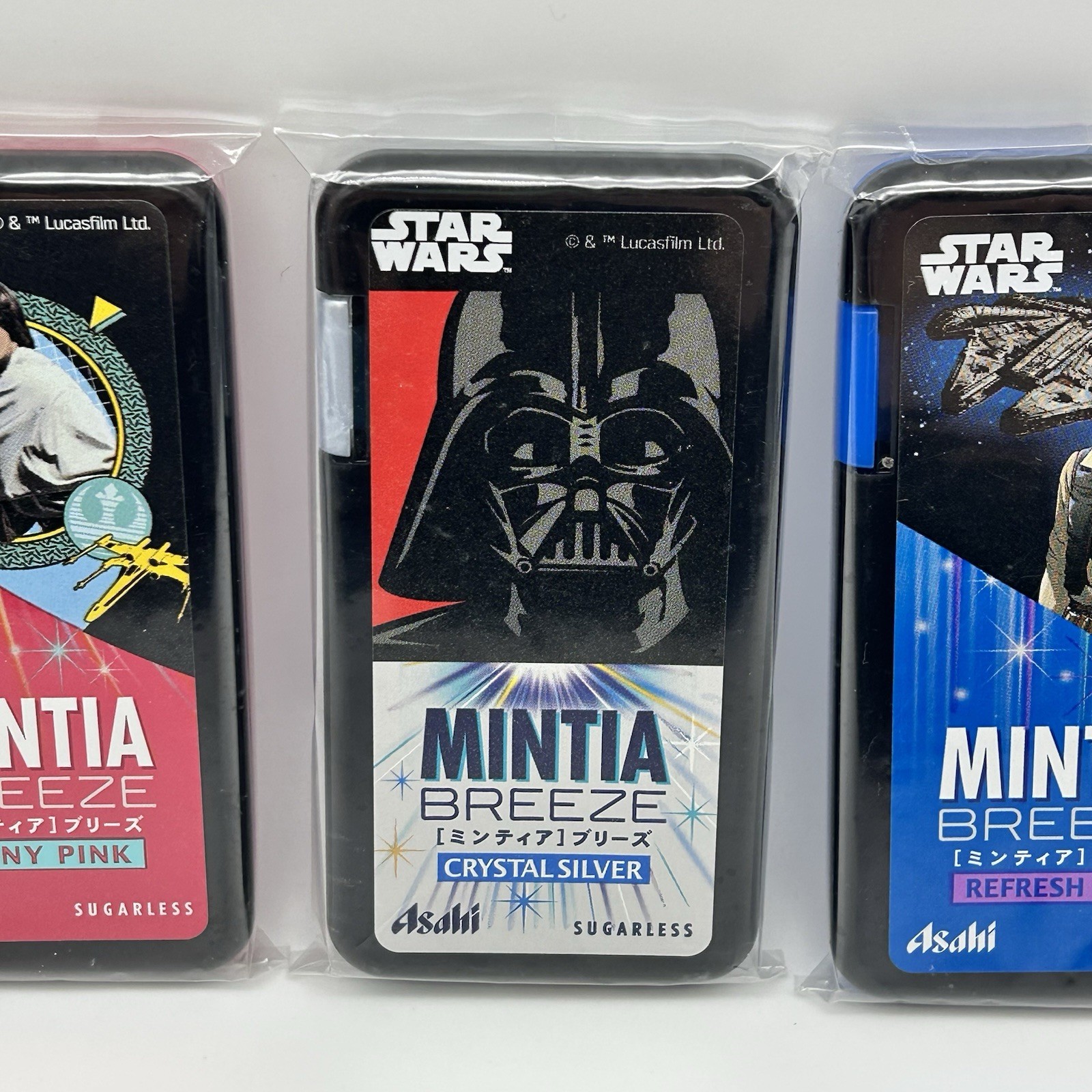 Mintia Breeze – Star Wars Editions – Luke Skywalker, Han Solo, Darth Vader ~ NEW