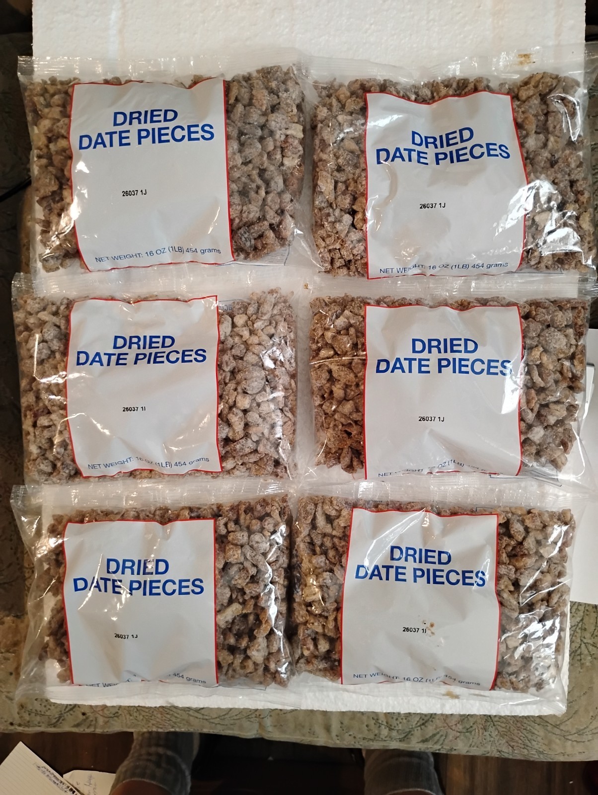 Lot of 6 ( 1 lb ) Dried Usda Dates 9/26 – ALL $$$$ DONATED TO DISABLED VETERAN