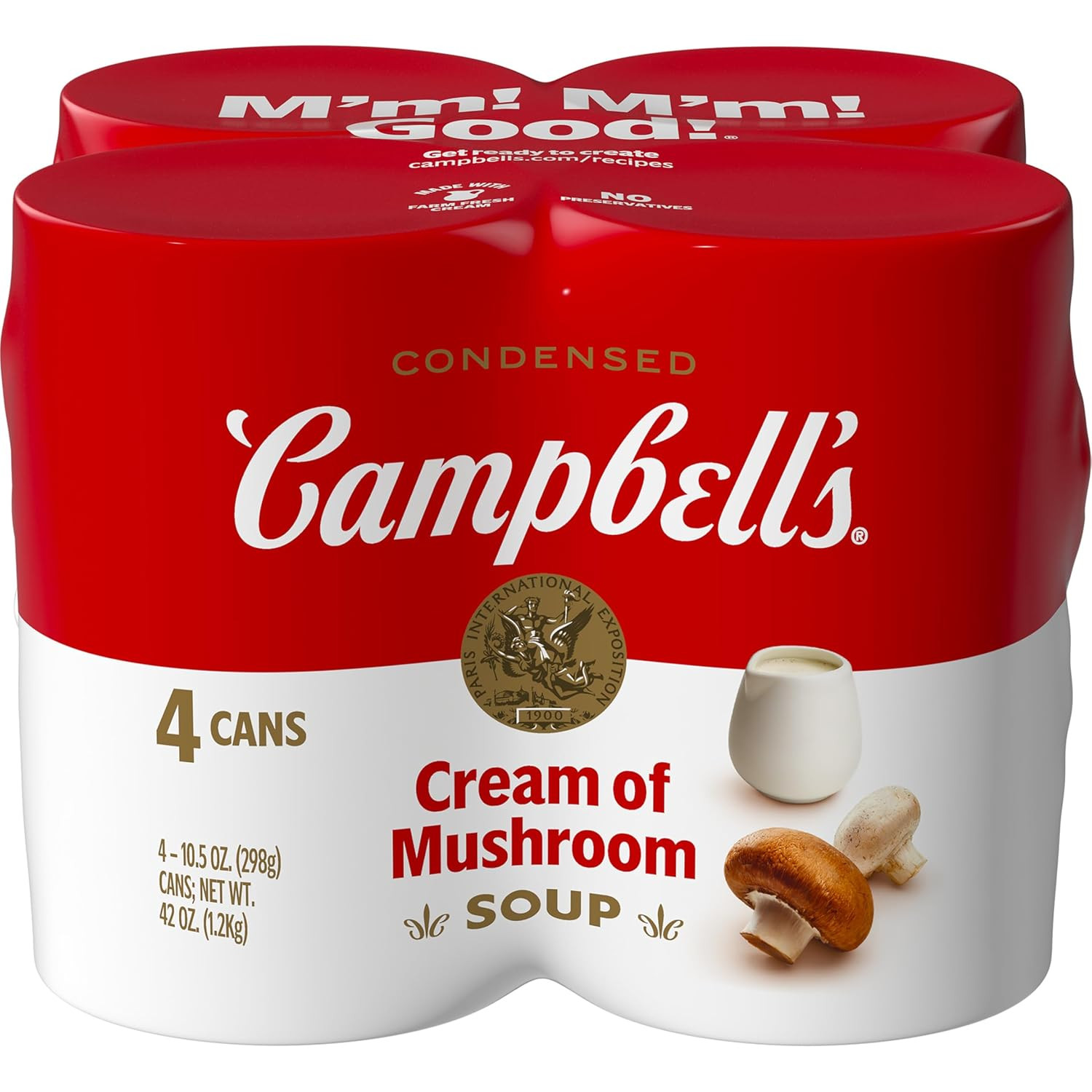 Condensed Cream of Mushroom Soup, 10.5 Ounce Can (Pack of 4)