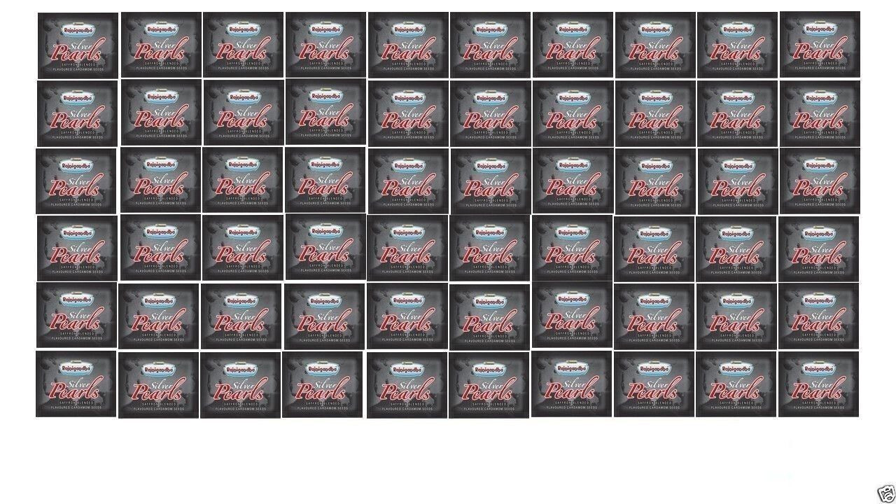 Rajnigandha Silver Pearls Cardamom Seed Elaichi Mouth Freshener 370 pouches
