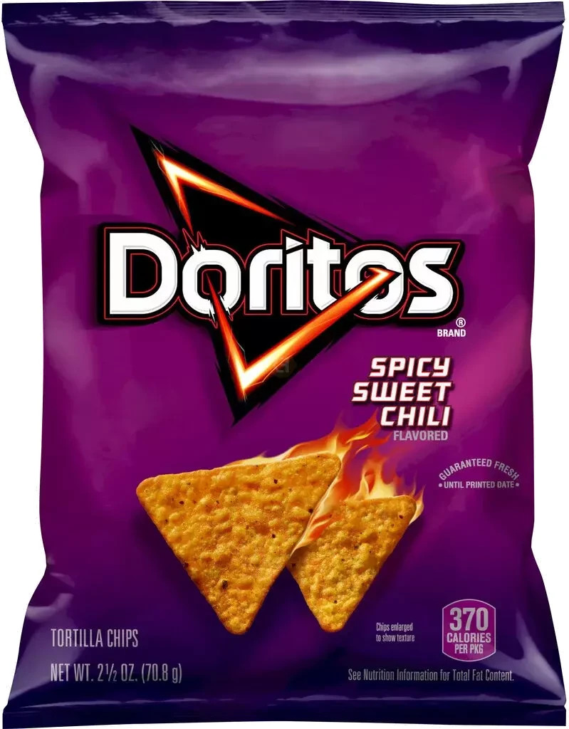 Doritos Tortilla Chips Spicy Sweet Chili 2 1/2 (2.5Oz) – 6pc, or 12pc