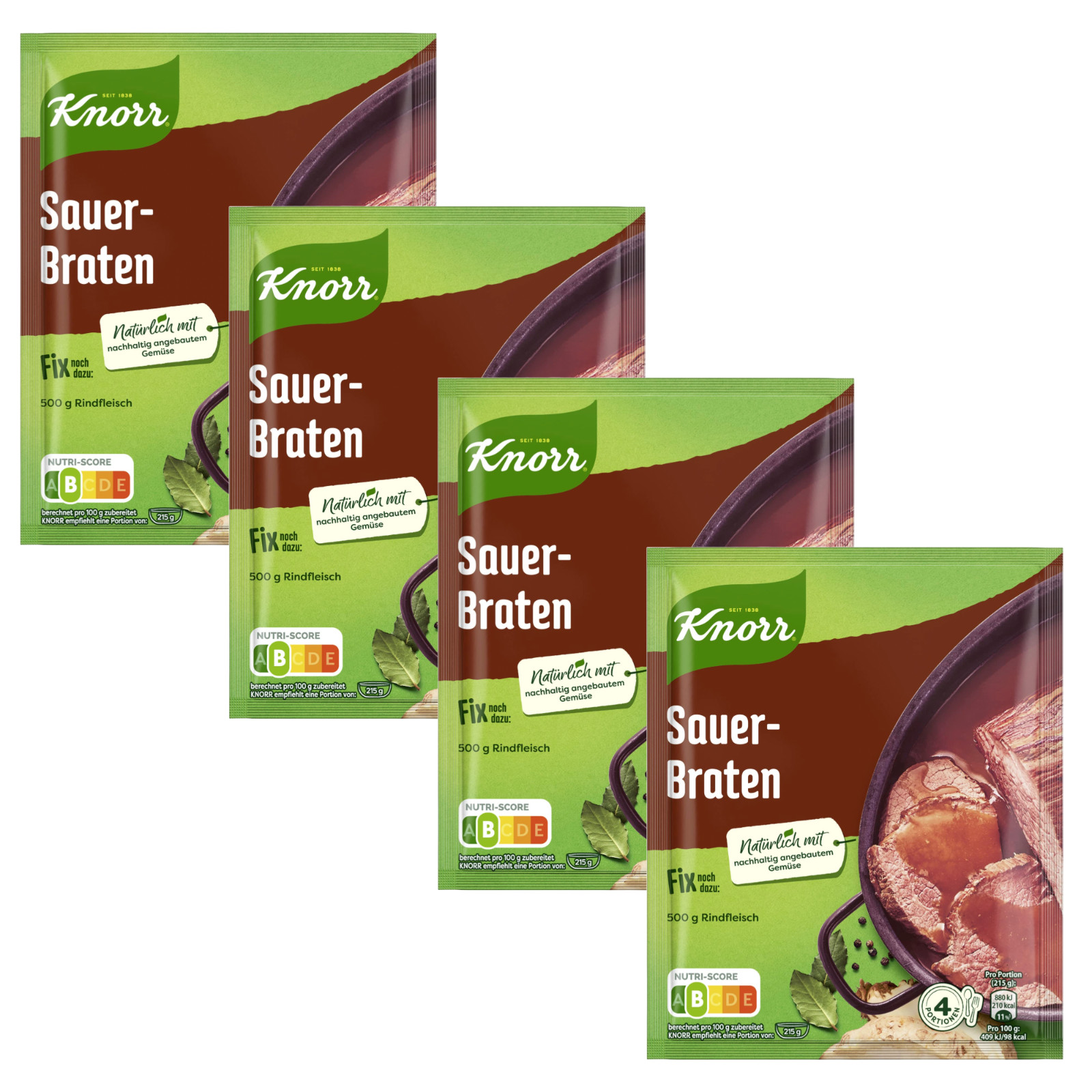 Knorr SAUERBRATEN sauce packet -4pc. 16 servings- Made in Germany-FREE SHIP