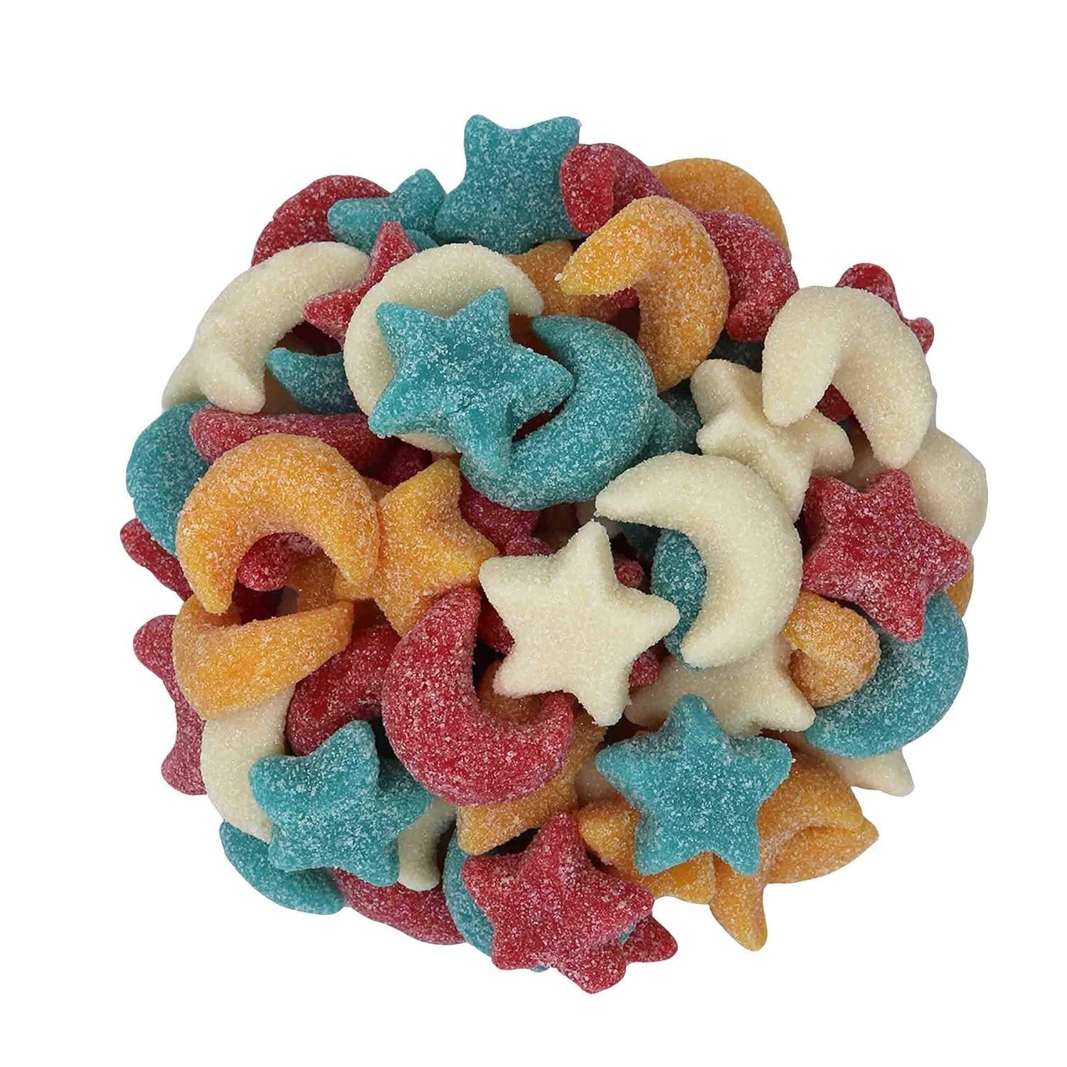 FirstChoiceCandy Gummy Glittery Sour Stars and Moons