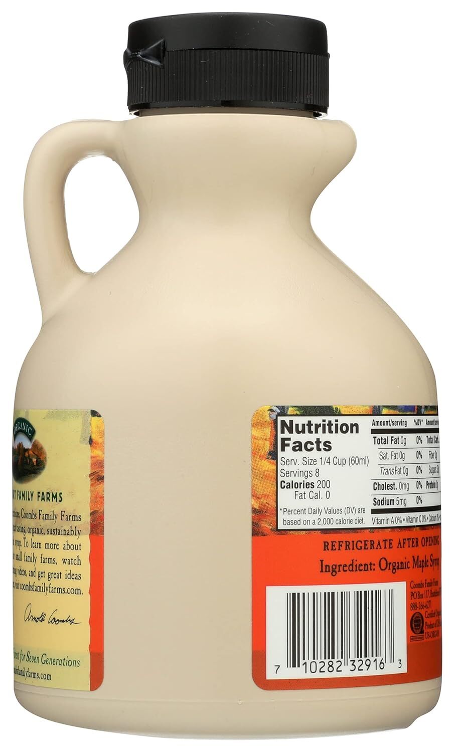 Coombs Family Farms Organic Maple Syrup, Grade A Amber Color, Rich Taste, 16…