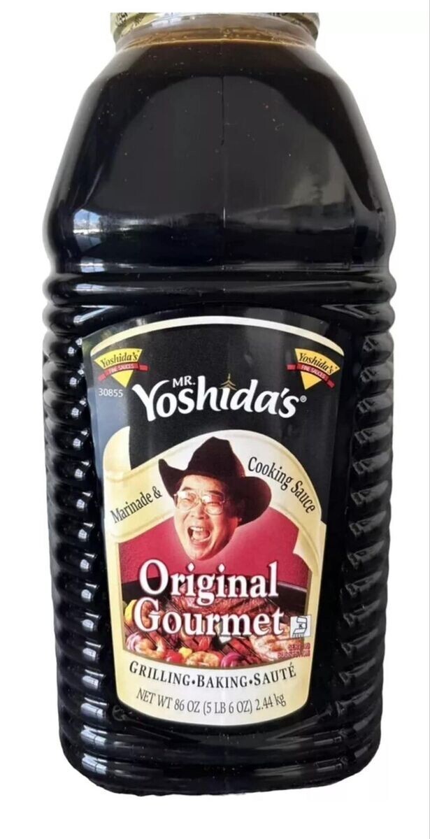 Mr. Yoshida’s Original Gourmet Teriyaki Marinade & Cooking Sauce 86oz Bottle x4
