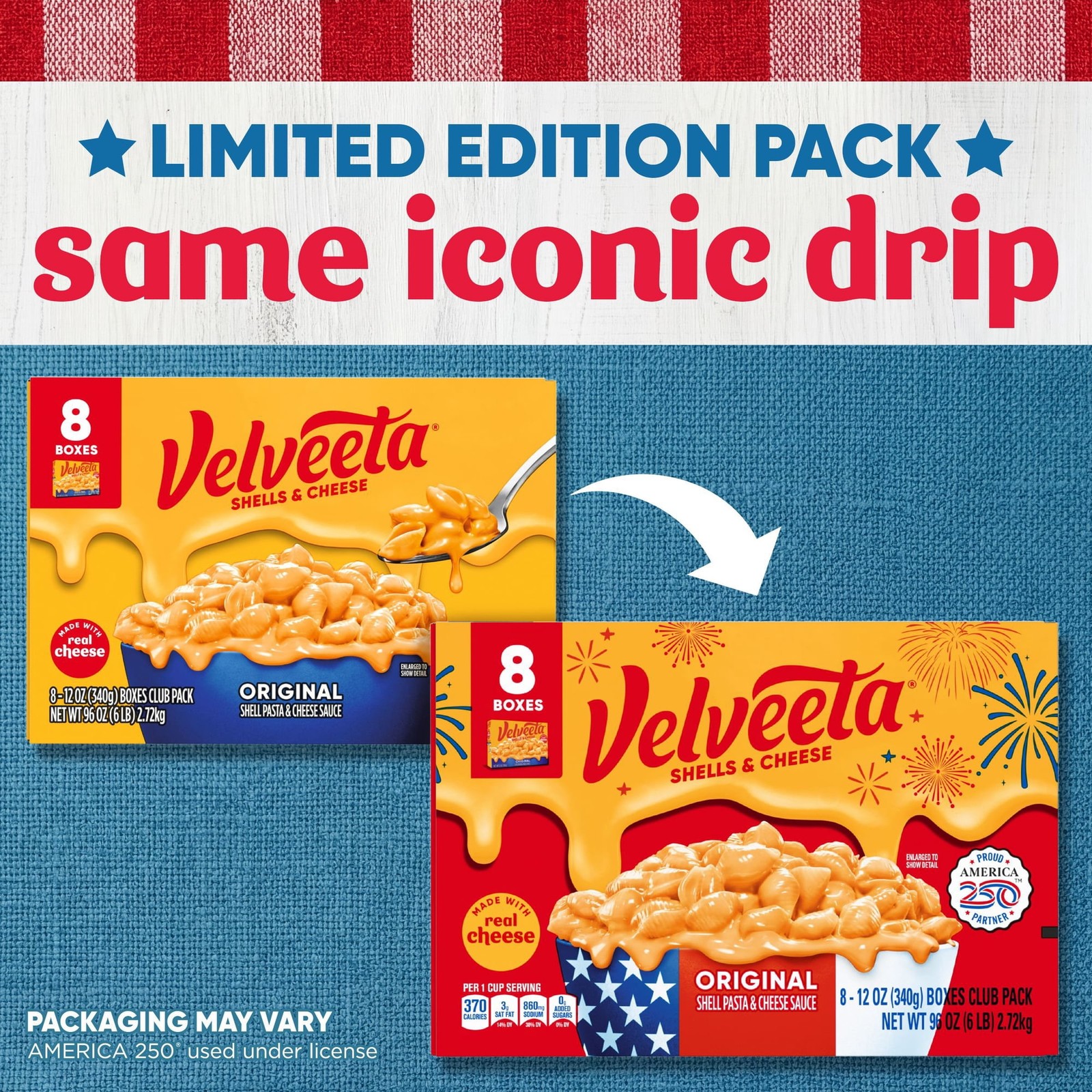 Original Cheese Mac and Velveeta Shells, Cheese Meal {12 oz., 8 pk}