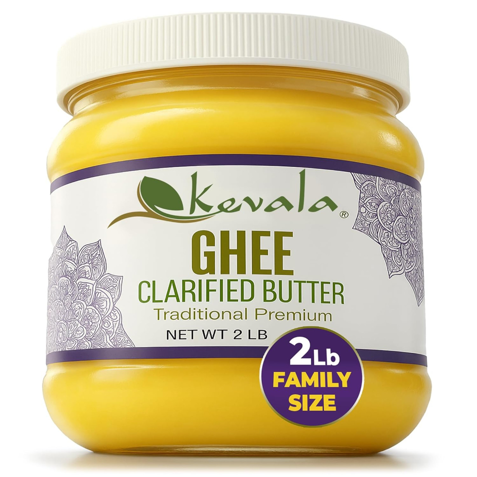 Grass Fed Ghee Clarified Butter 2 lb 907g Cooking Oil Keto Paleo Gluten Free