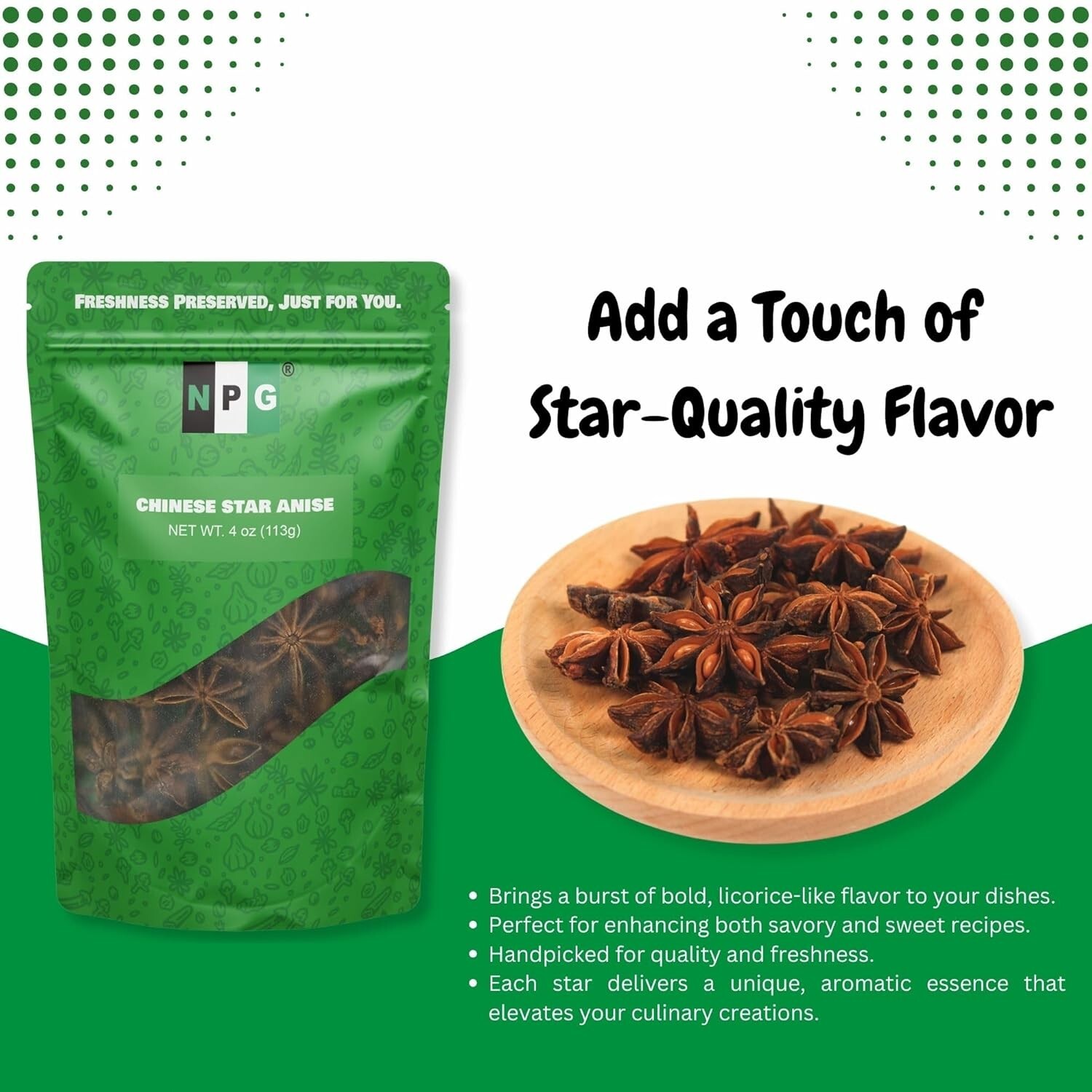 NPG Whole Cloves, Star Anise, and Cinnamon Sticks, 4 Oz Each (Pack of 3)