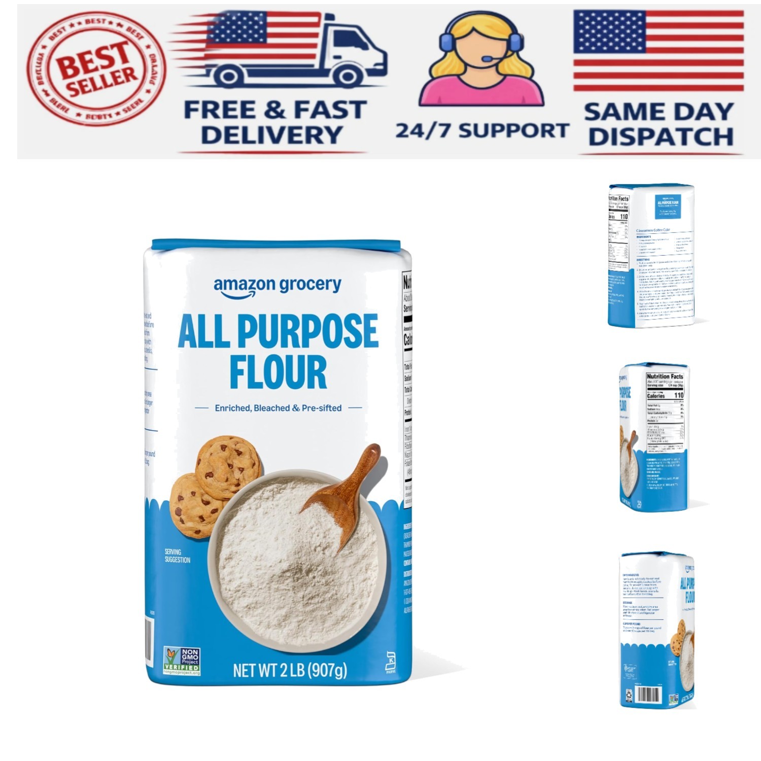 Kosher Certified All Purpose Flour, 32 oz – Perfect for Every Culinary Creation