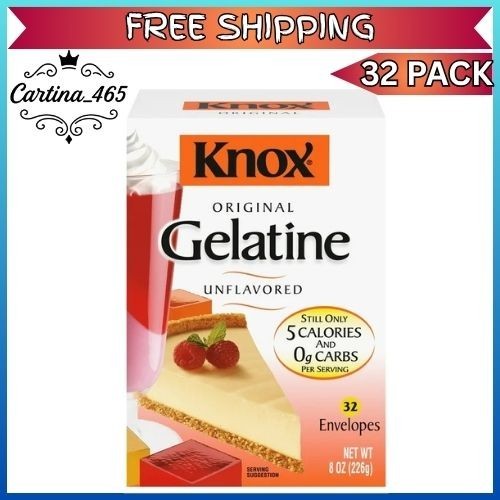 Knox Original Unflavored Gelatin (32 Ct Packets) *Free Shipping*