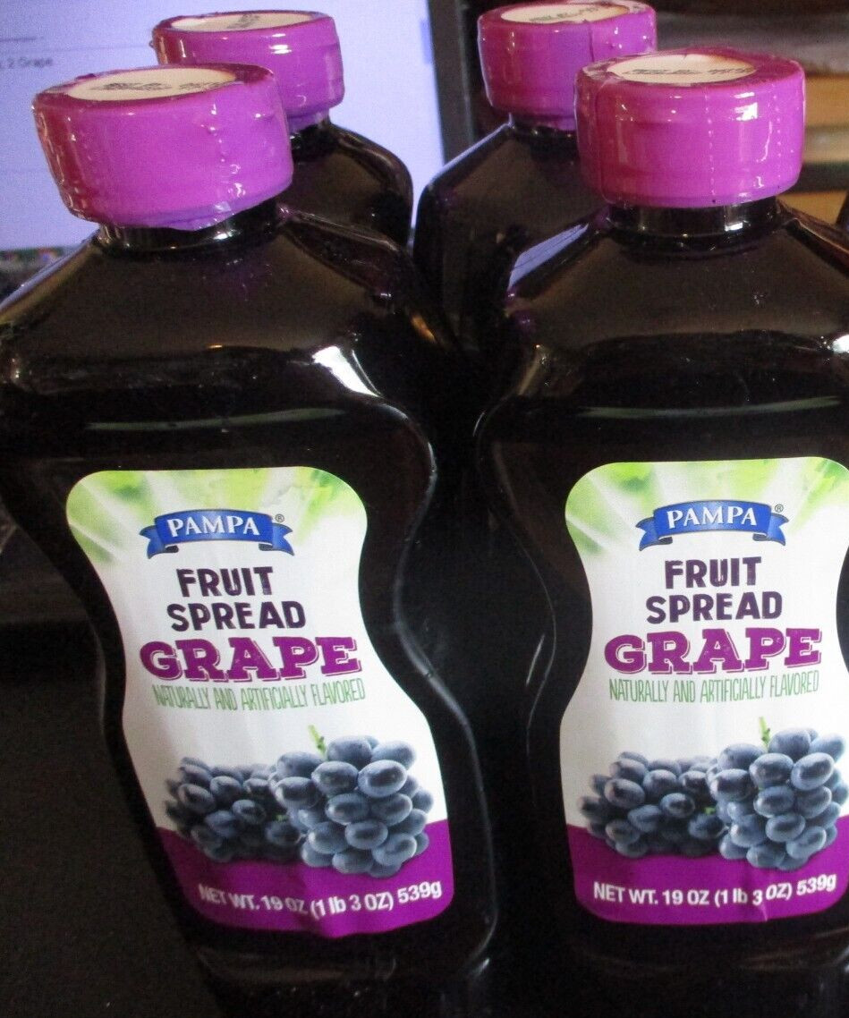 LOT 7 (SEVEN) Pampa Grape Fruit Spread, 19oz (BEST B 1/27 (3), 2/27 (2), 4/27 (2