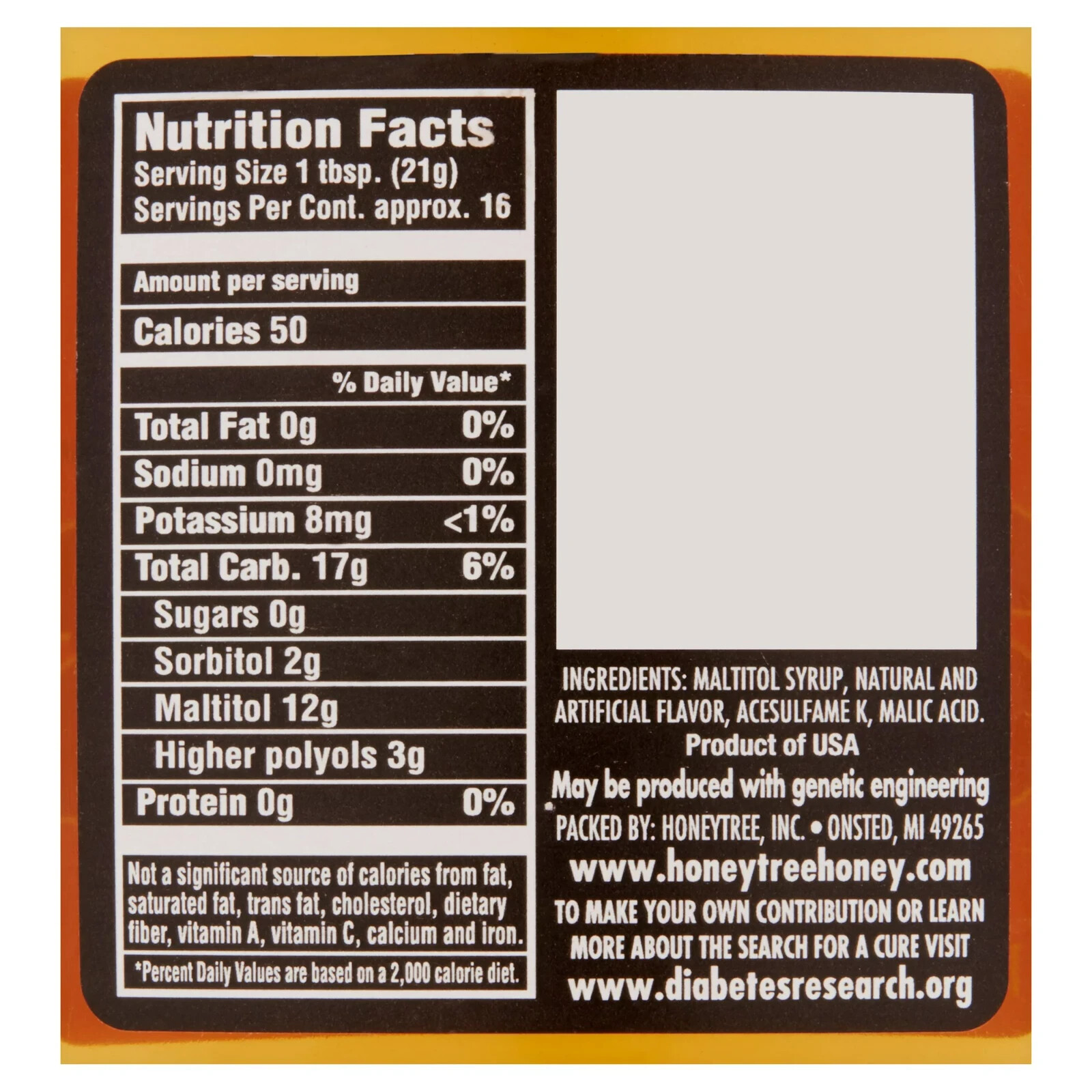 HoneyTree’s Sugar-Free Imitation Honey, 12 oz – Diabetic-Friendly Sweeten 4-Pack