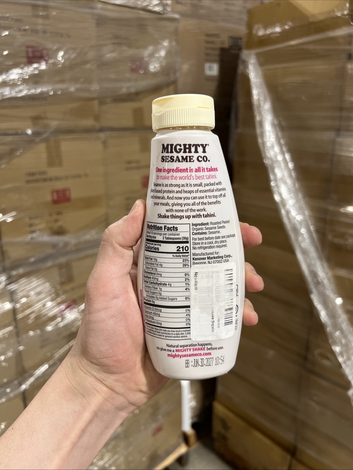 Mighty Sesame Co. Squeeze Sesame Tahini 10.9 Oz (Pack of 8)