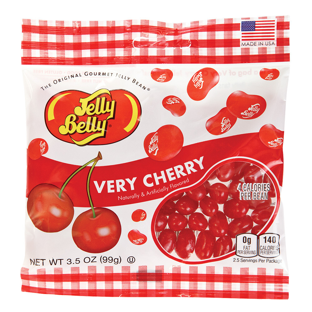 VERY CHERRY – Jelly Belly Candy Jelly Beans – (6) 3.5oz – SHIPS FREE