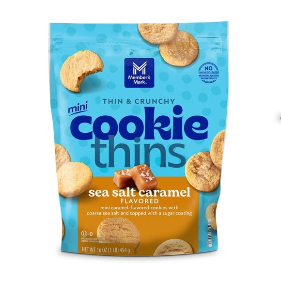 Member’s Mark Salted Caramel Cookie Thins, 16 oz.