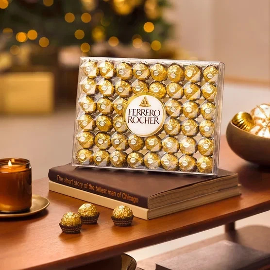 Ferrero Rocher Fine Hazelnut Chocolates Gift Box 48 Pieces 21.2 oz