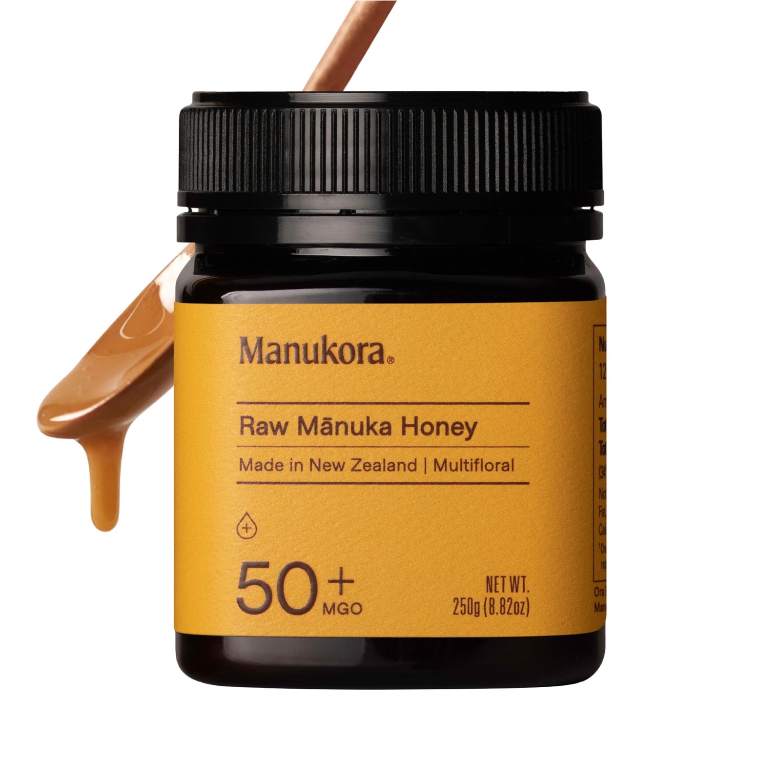 Manukora Raw Manuka Honey MGO 50+, New Zealand Honey, 8.82 Fl Oz (Pack of 1)