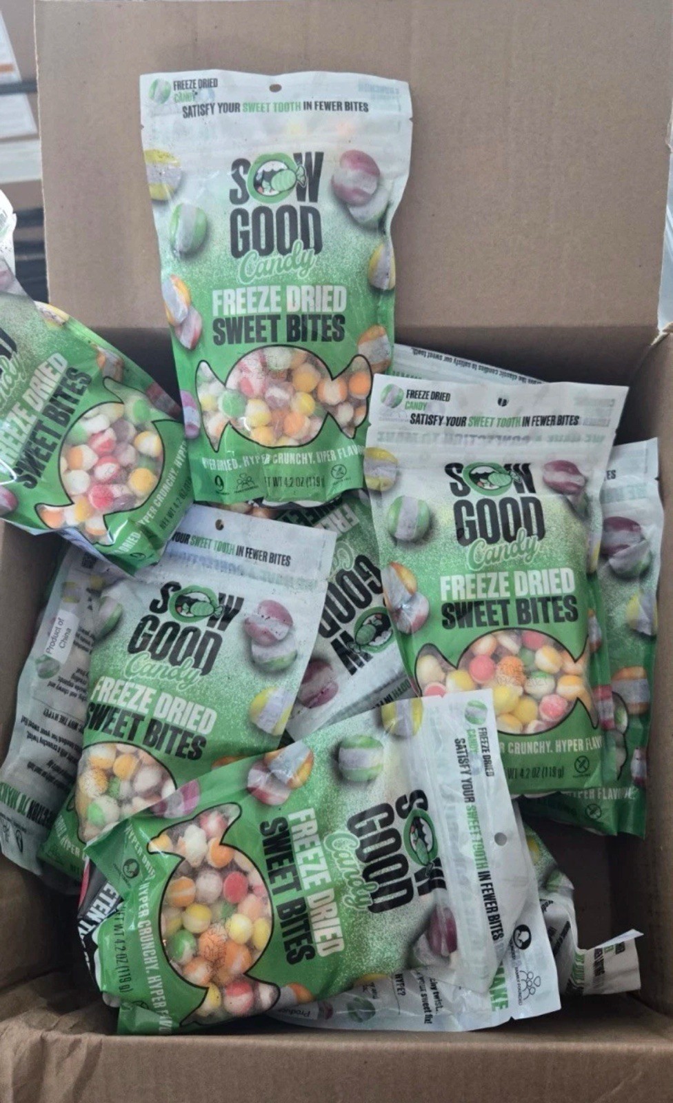 Sow Good Freeze Dried Sweet Bites Candy 4.2 oz Bag