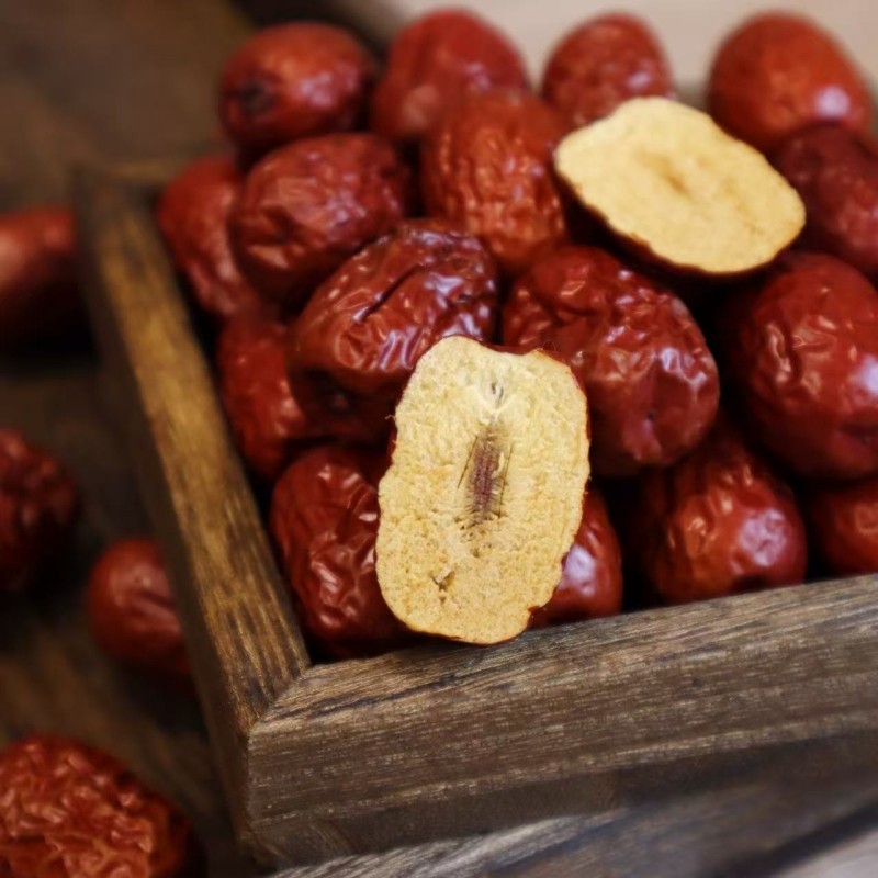 Dried Chinese jujube, 450g Chinese red dates super food snack, Vegan 九龍堂 红枣 枣