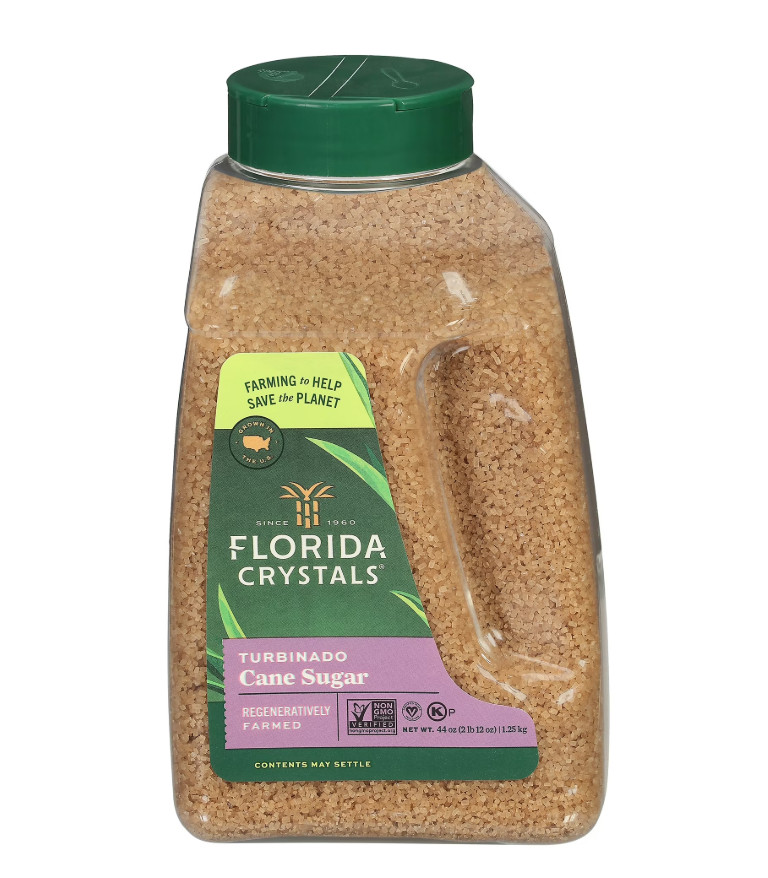 Florida Crystals Turbinado Cane Sugar, 44 oz Jug