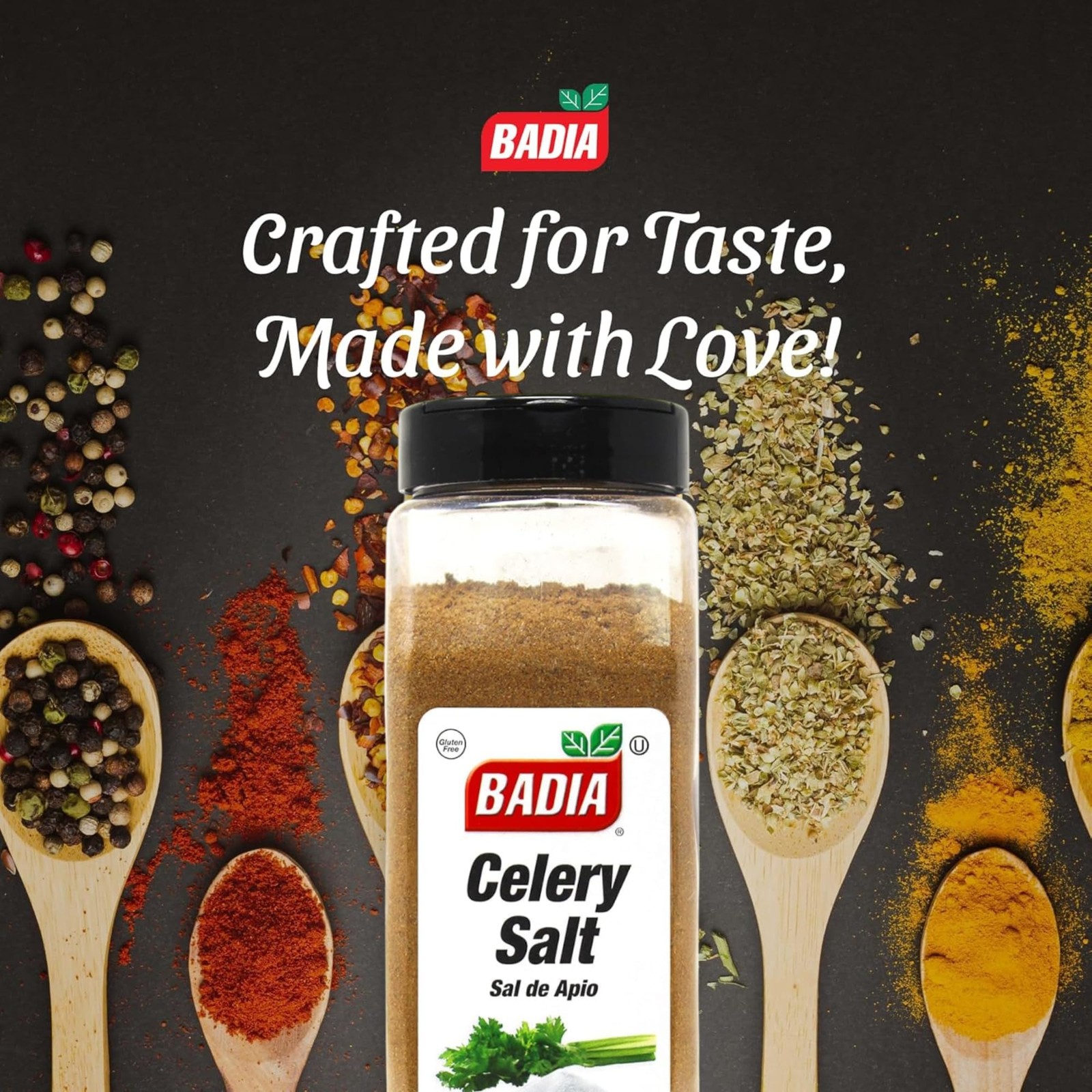 Badia Celery Salt, 2 Pound – Flavorful Blend of Ground 32 Ounce (Pack 1)