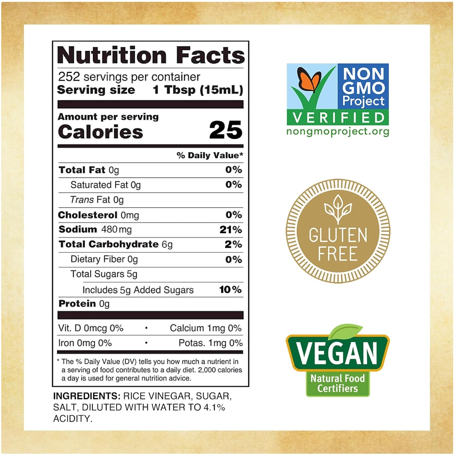 Kosher Rice Vinegar – Liquid Gourmet Flavor