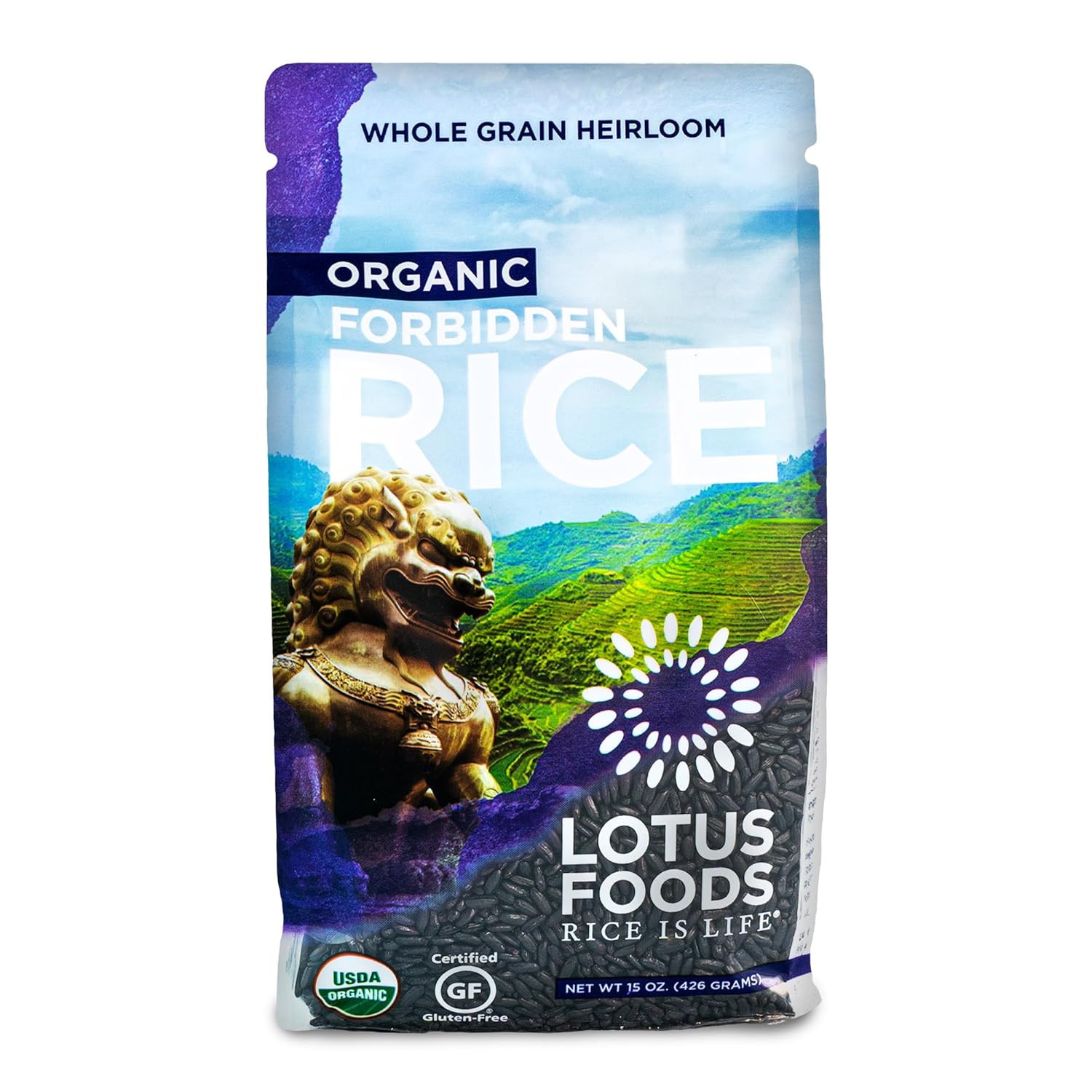 Lotus Foods Organic Forbidden Rice – Black Rice Organic, Purple Rice, Black Rice