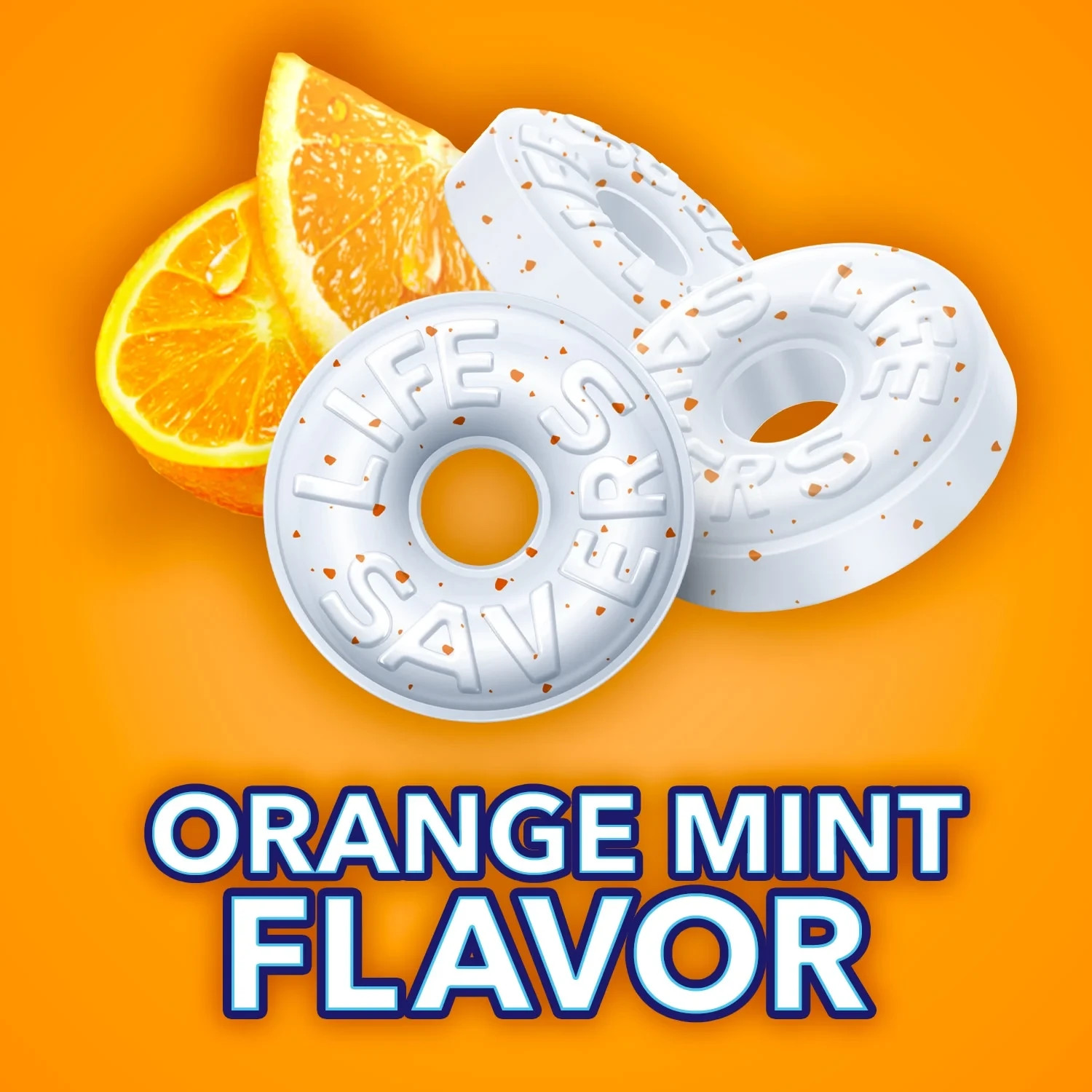 Life Savers Orange Flavored Mints, Limited Edition, Bulk Hard Candy (2 Pounds)