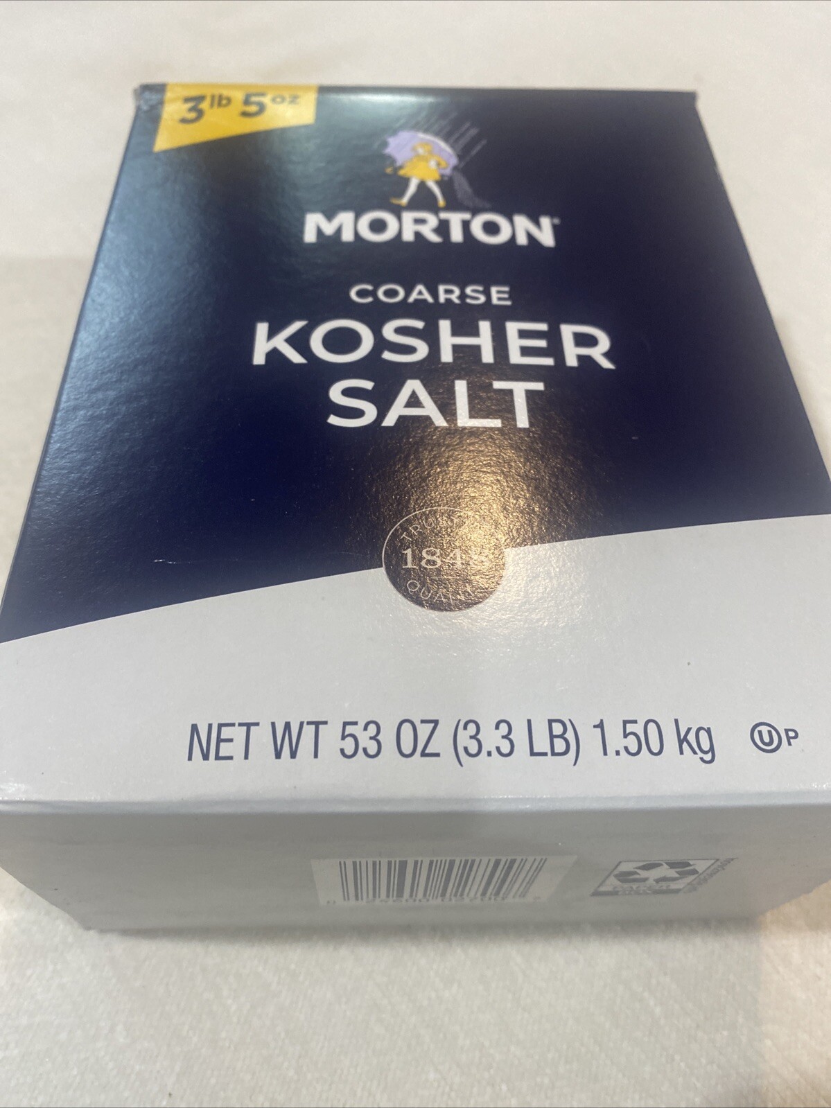 Morton Coarse Kosher Salt – For Everyday Cooking, Grilling, 3lb 5oz