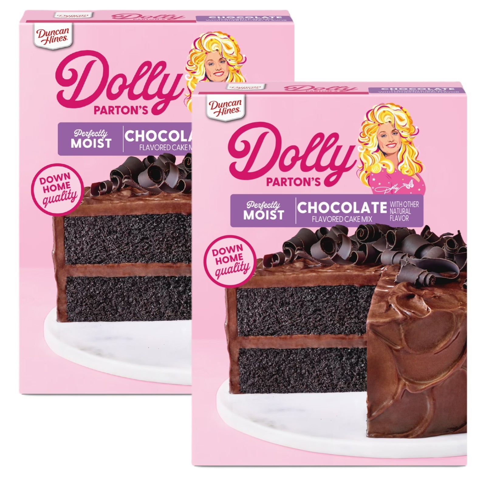 Dolly Parton’s Perfectly Moist CHOCOLATE Cake Mix 2 Duncan Hines 15oz DEC 2026