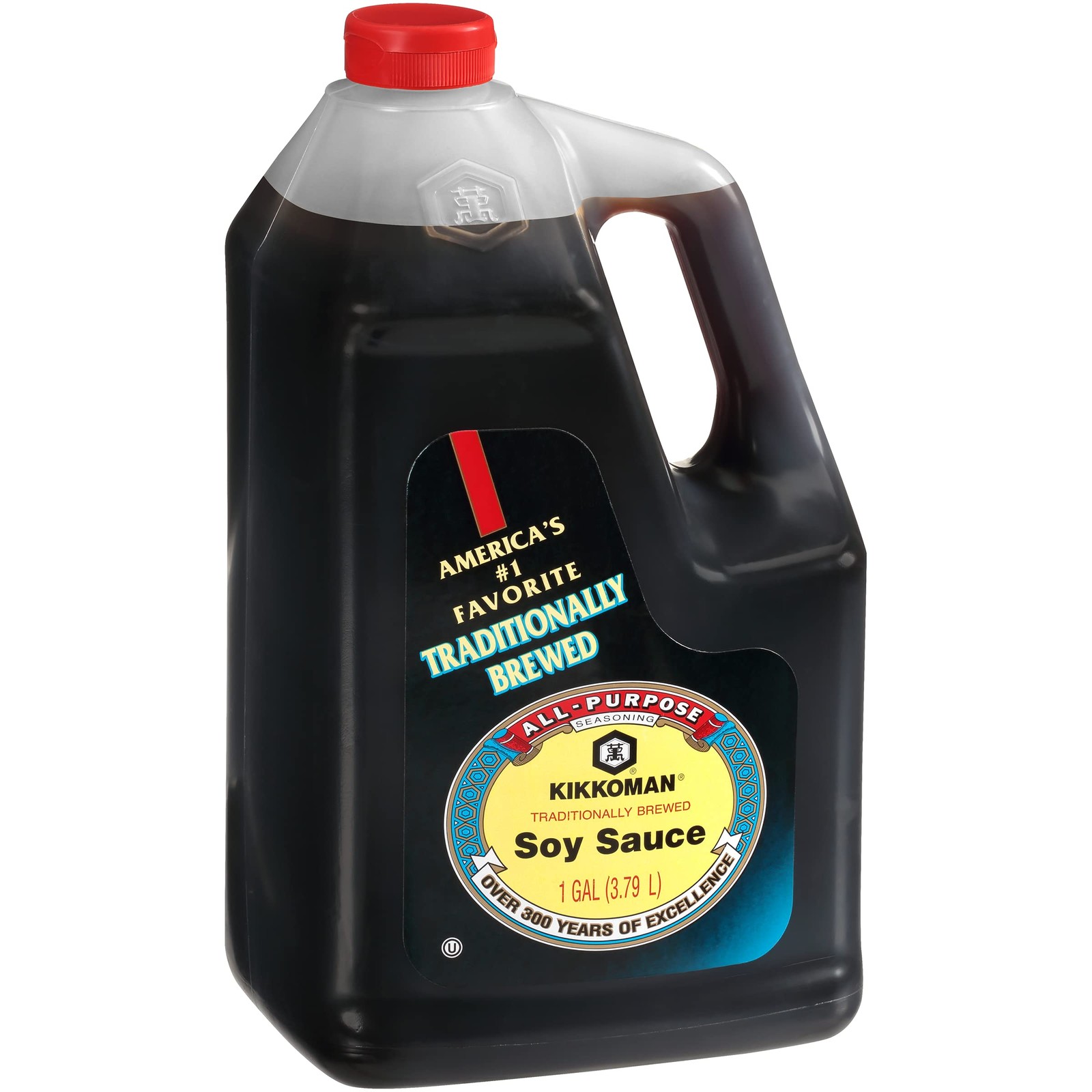 Kikkoman – Traditionally 128 Fl Oz (Pack of 1), Naturally Brewed Soy Sauce