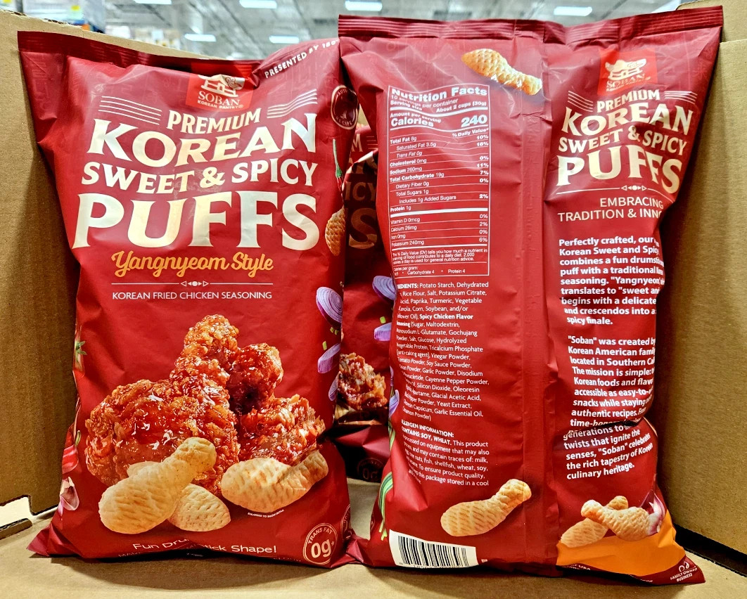 Soban Premium Korean Sweet & Spicy Puffs Yangnyeam Style
