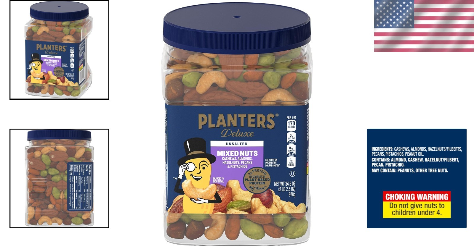 Gourmet Blend of Unsalted California Pistachios & More