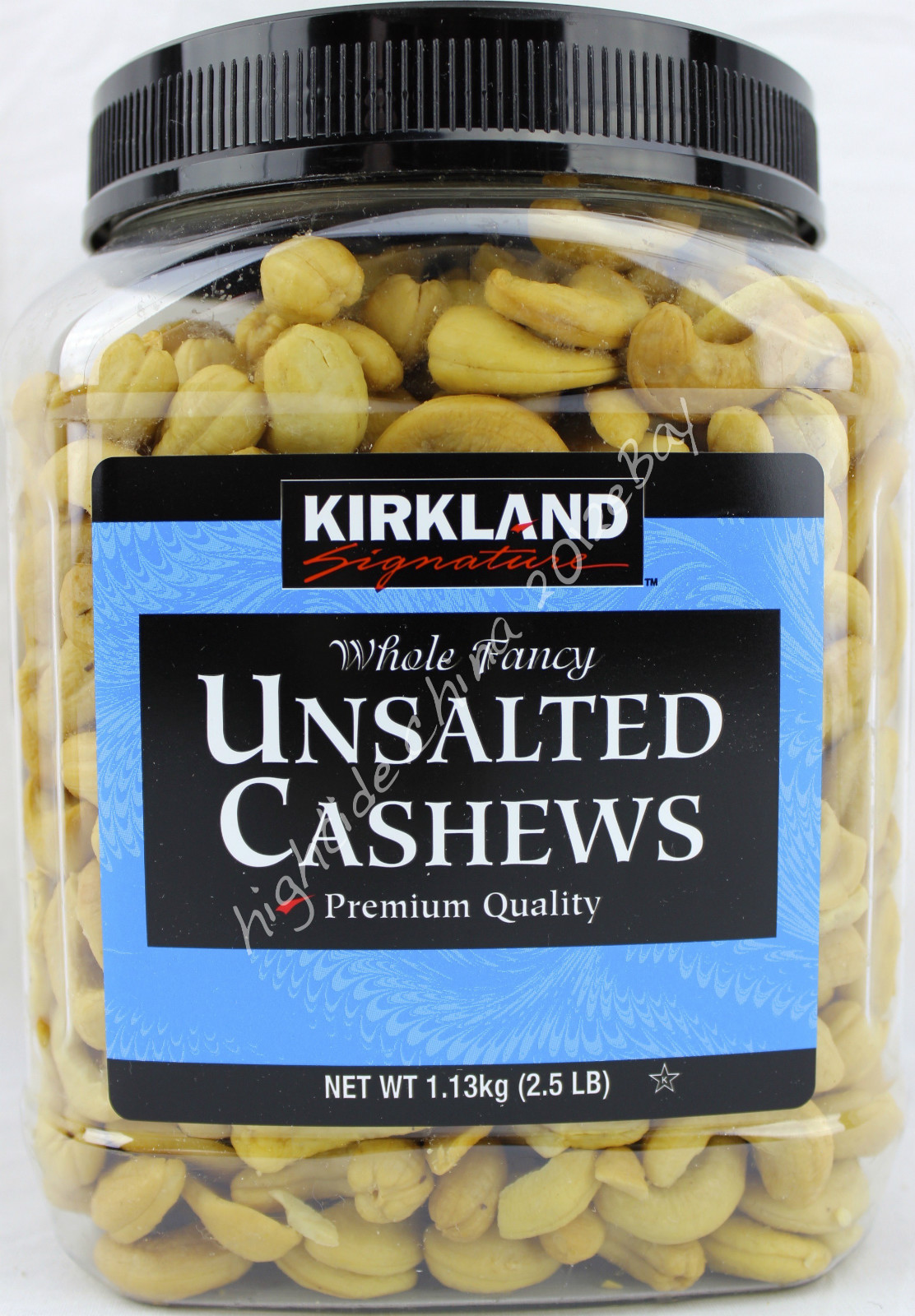 Kirkland Signature Unsalted Cashews Whole Fancy Premium Quality , 2.5 Pounds