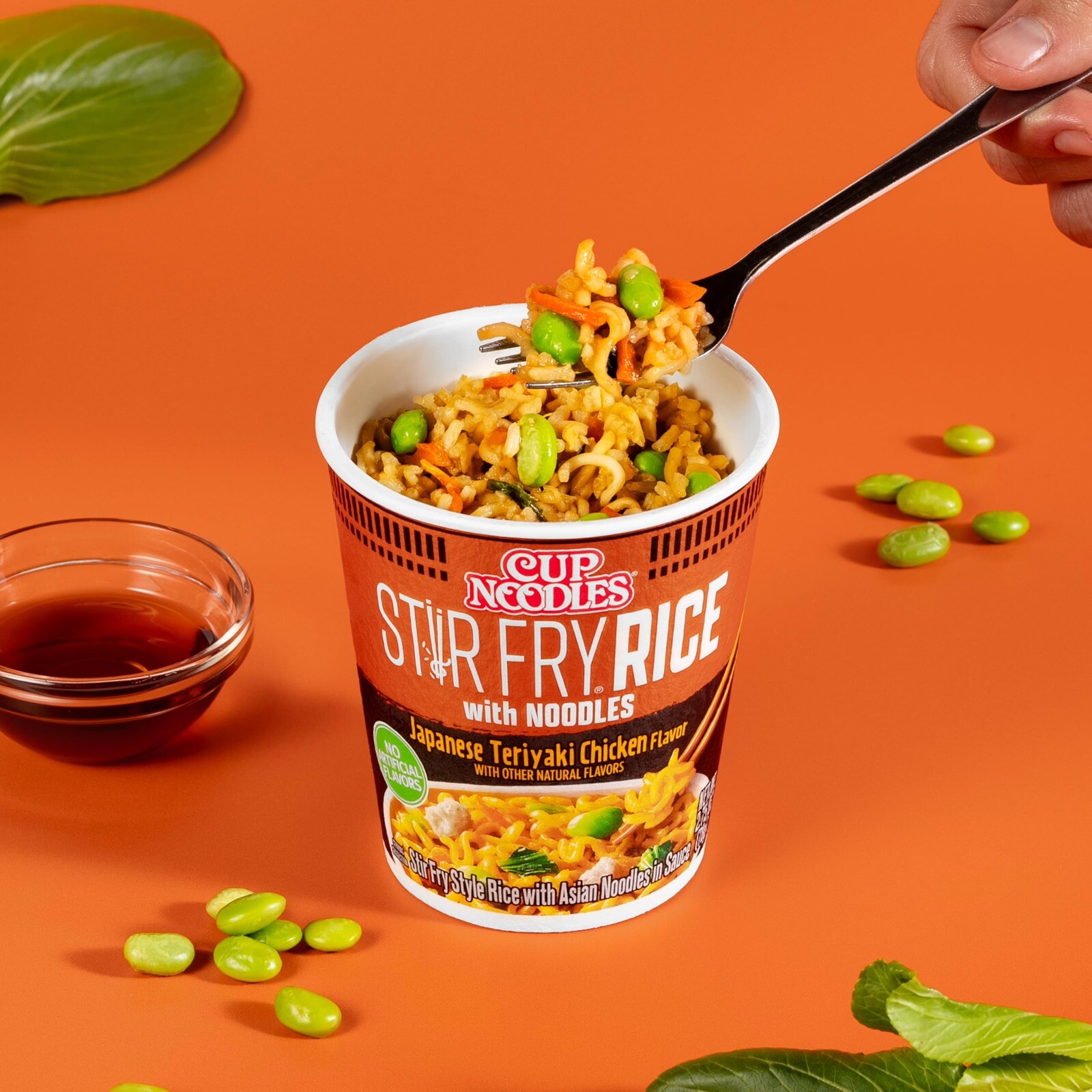 Nissin 🥢 Stir Fry Rice & Noodles, Japanese Teriyaki 🍱 2.61 Oz (Pack of 6)