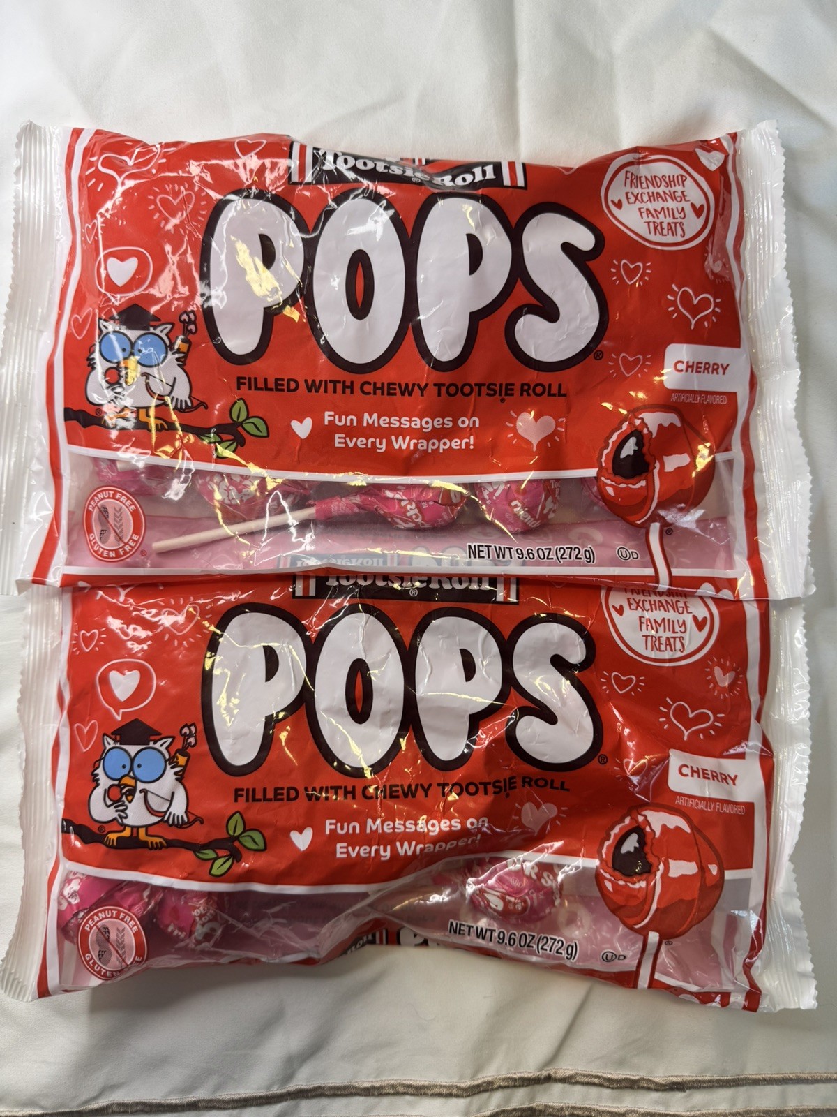 Tootsie Roll Pops Cherry 2 pcs 9.06oz Best by 11/2027
