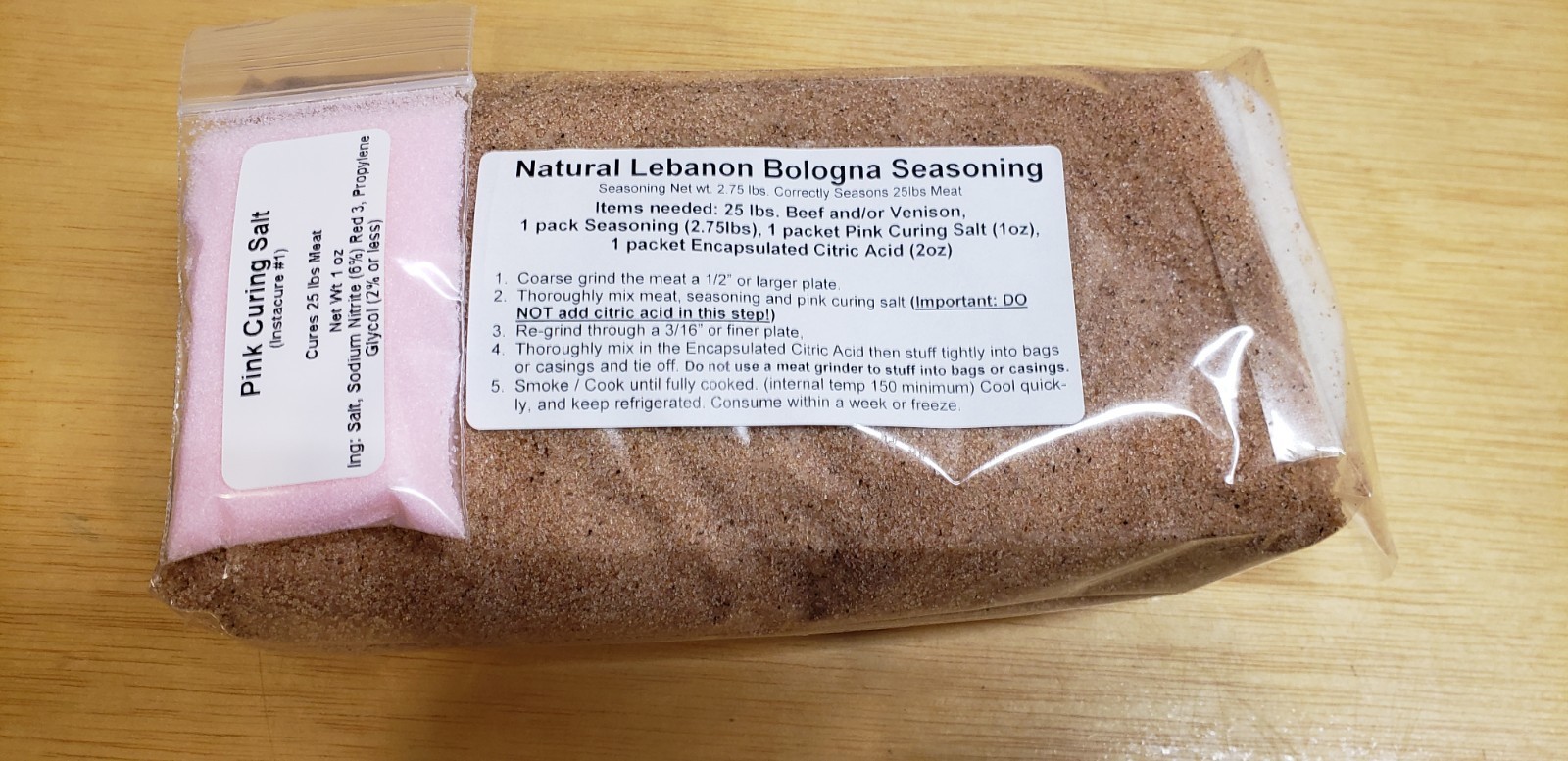 1 Kit Lebanon Bologna Seasoning