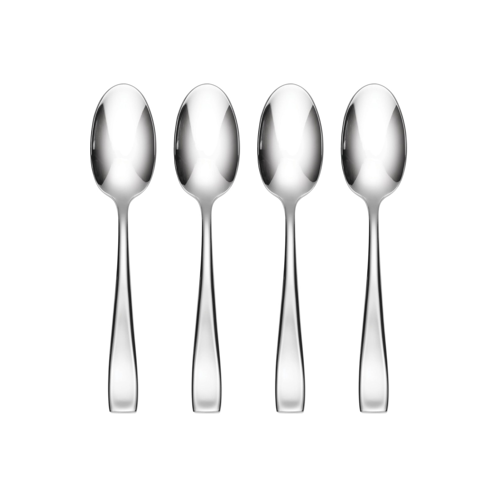 Oneida Moda 18/10 Stainless Teaspoons Set of 4 Flatware Silverware New