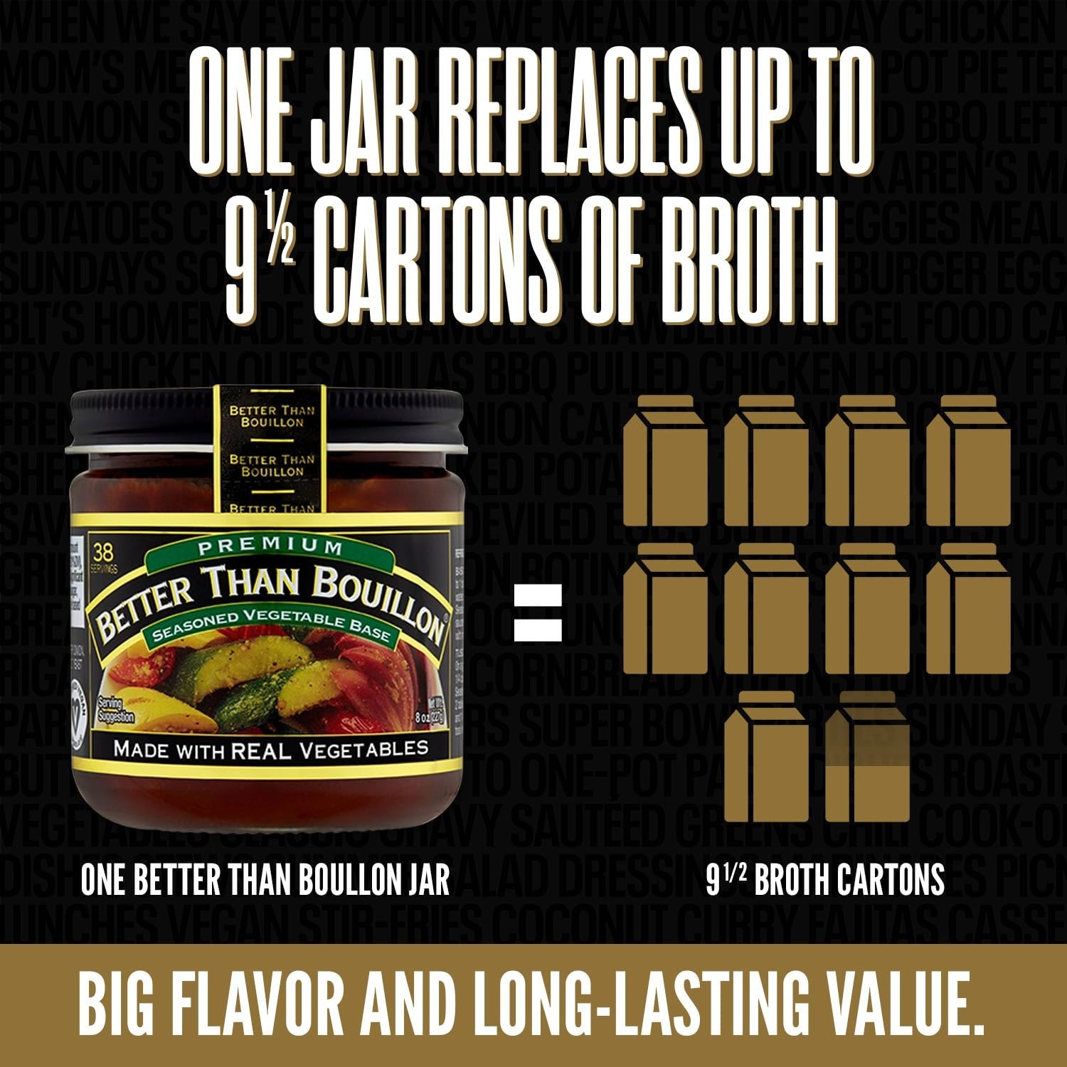 Premium Seasoned Vegetable Base, Shelf-Stable, 8 oz Jar