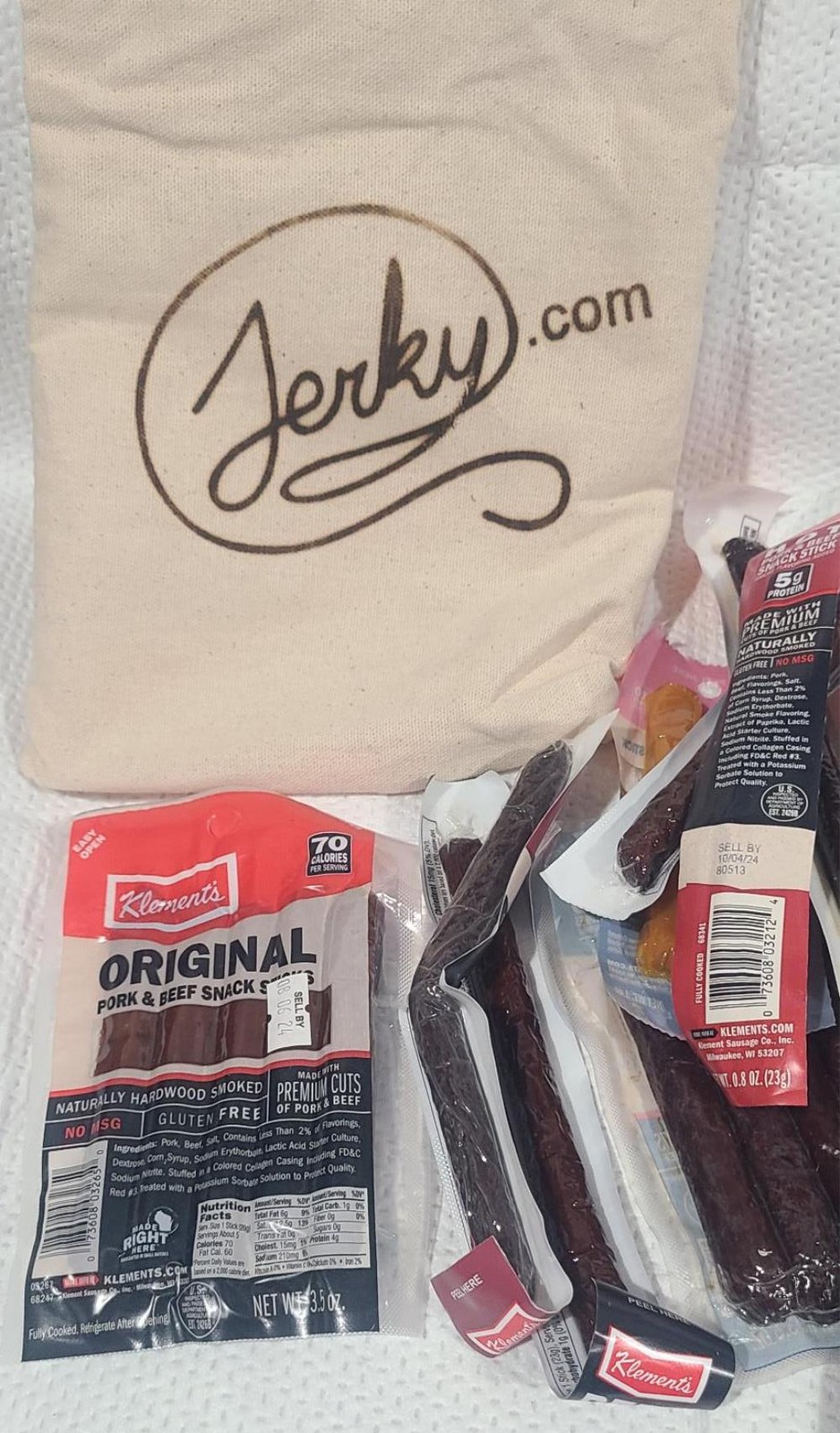 Jerky Gift Basket for Men – 26pc Jerky Variety Pack of Beef, Pork Turkey BB 8/24