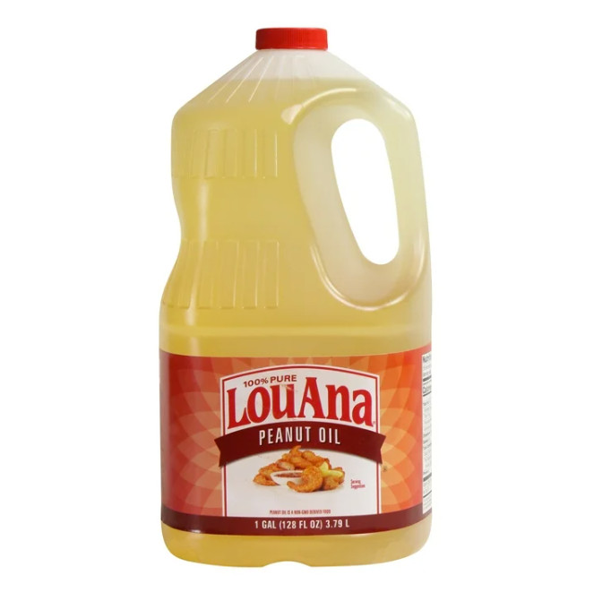 ( 2 Pack ) LouAna Pure Peanut Oil for High-Heat Cooking, 128 fl oz
