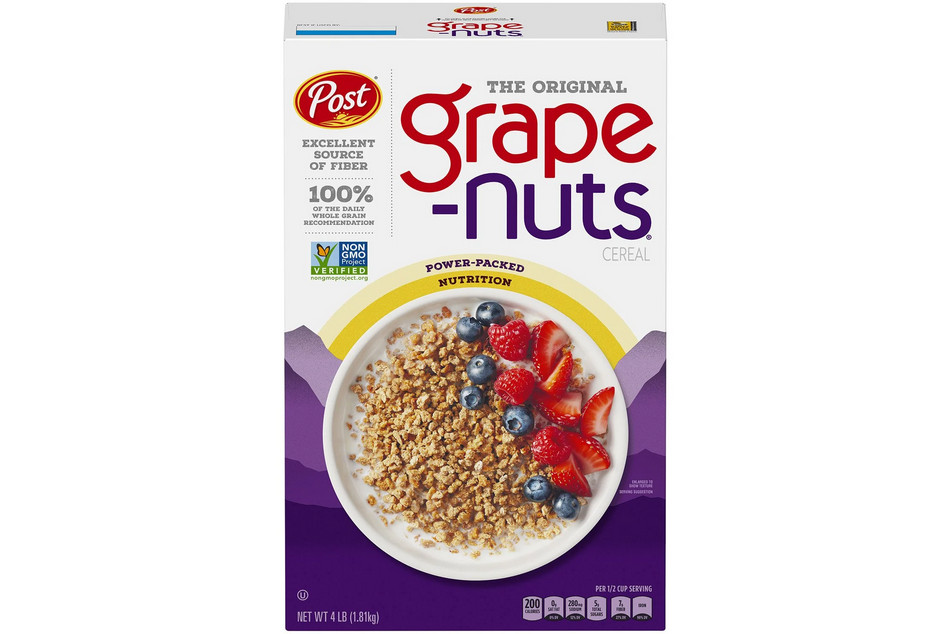 Grape Nuts Original Cereal 64 oz Non-GMO Whole Grain Crunchy Bulk Box