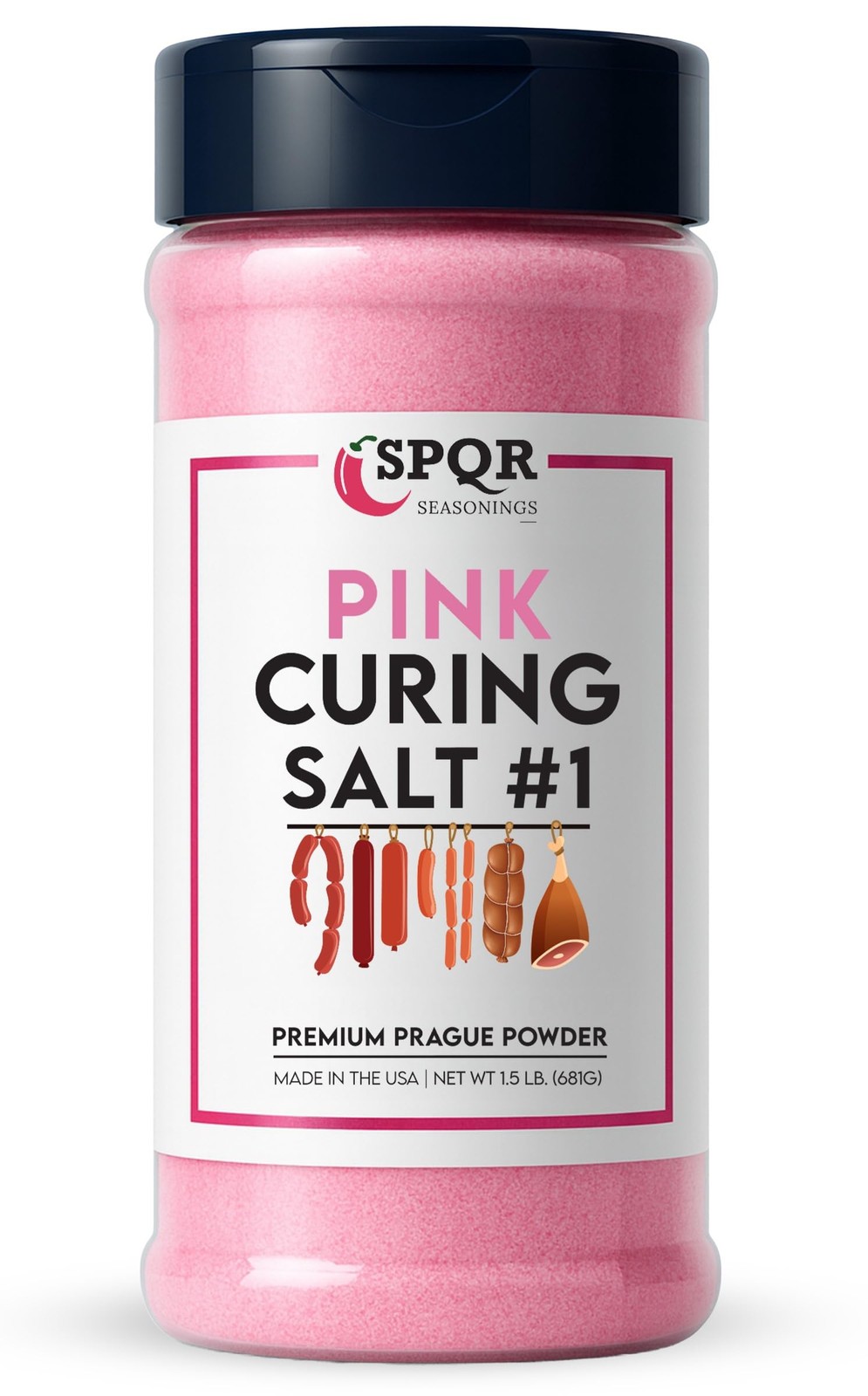 Curing Salt No.1 Quick Cure Prague Powder XL 1.5 Pound Bottle