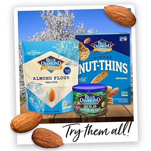 Blue Diamond Almonds Chocolate,BBQ,Salted,Roasted,Vinegar,Smoke,Wasabi,25 Oz Bag