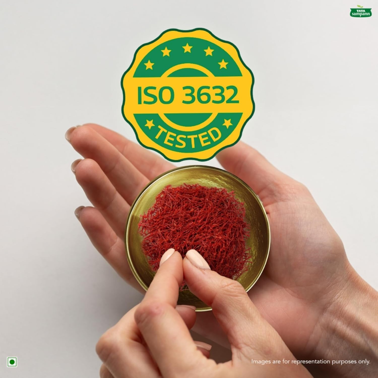 Golden Saffron, 1g, Natural Aroma & Colour, Pure Kesar /Saffron, ISO 3632 Tested