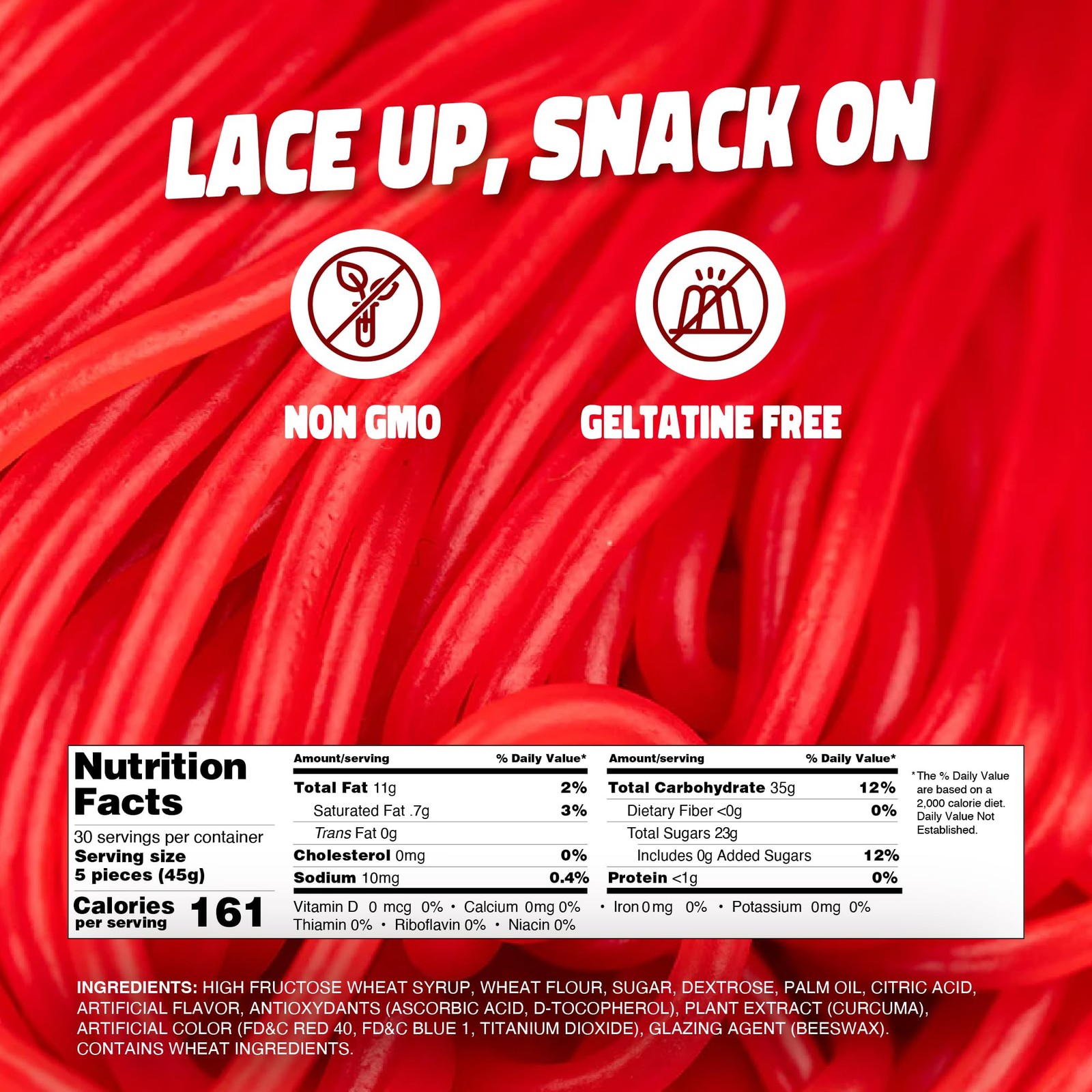 Gustaf’s Strawberry Laces, 2-Pound Bags (Pack of 3)
