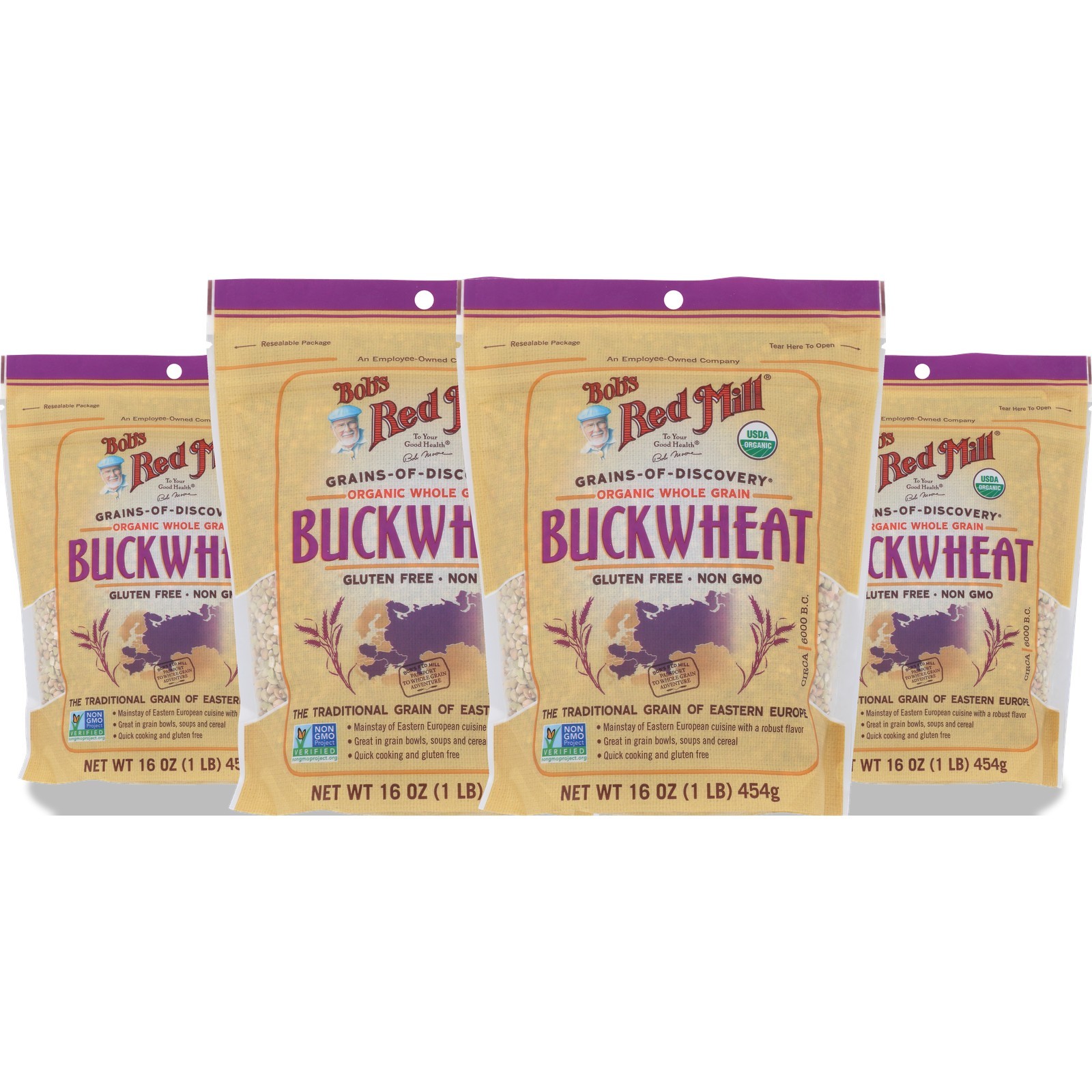 Organic Buckwheat Whole Grain By Bob’S Red Mill 16 Oz 4 Pack